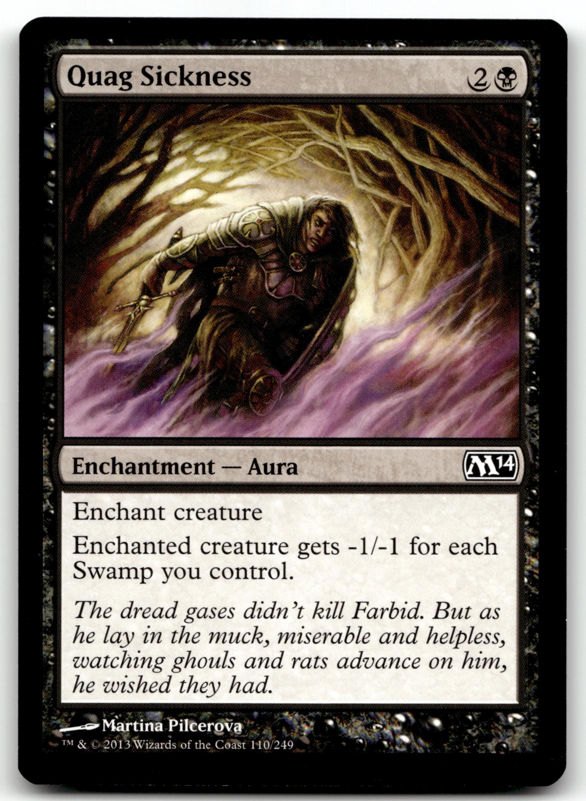 Quag Sickness 111 Common Magic 2011 (M11) Magic: The Gathering Near Mint