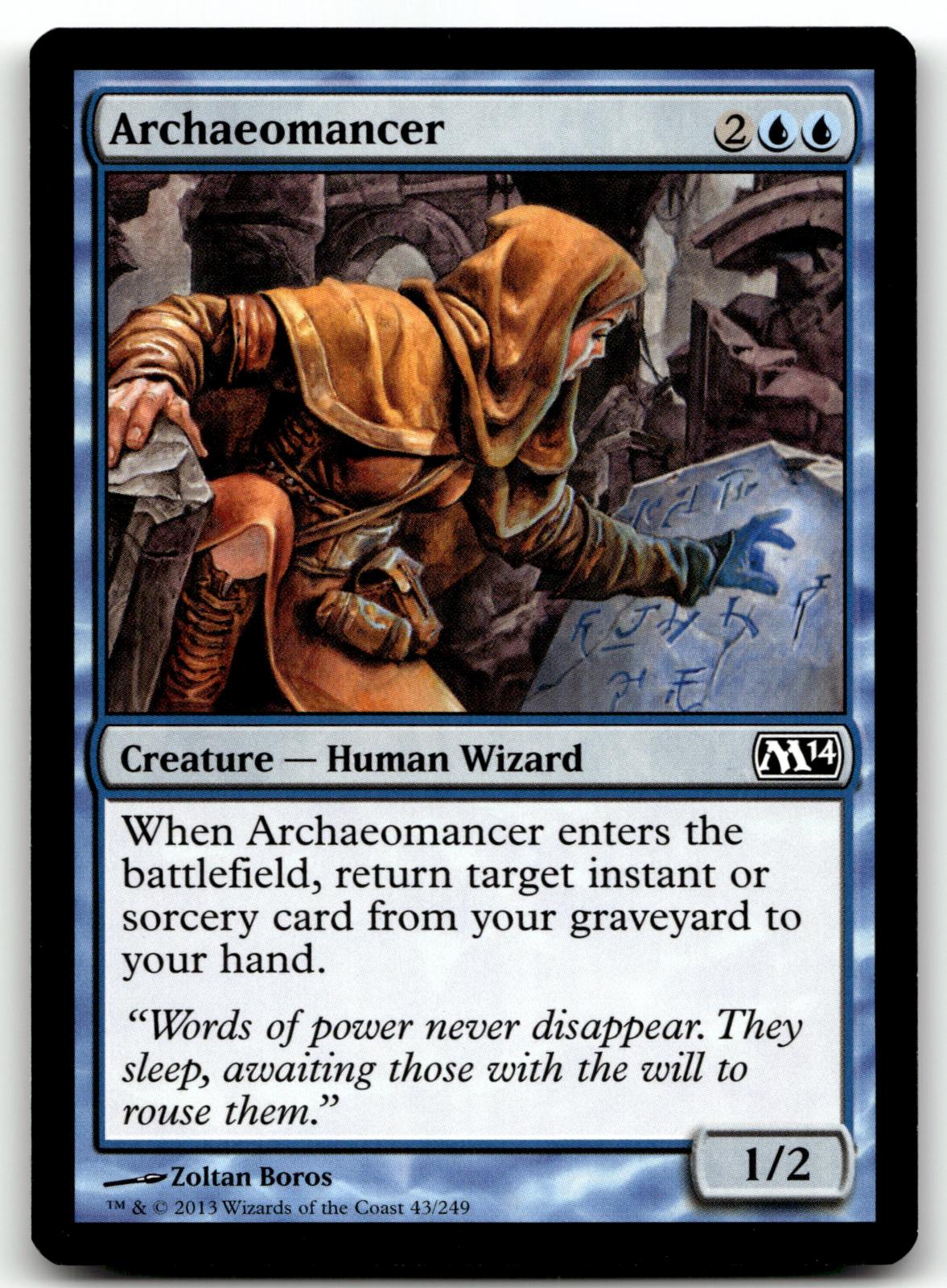 Archaeomancer 43 Common Magic 2014 (M14) Magic: The Gathering Near Mint
