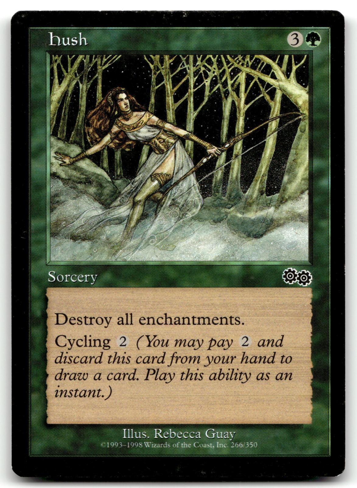 Hush 266 Common Urza's Saga Magic: The Gathering Near Mint