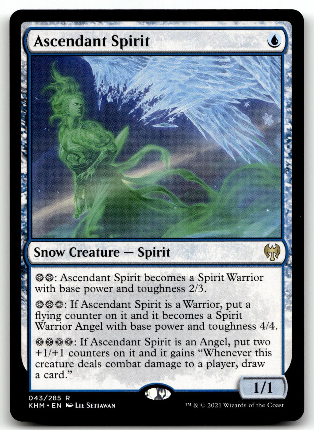 Ascendant Spirit 43 Rare Kaldheim Magic: The Gathering Near Mint
