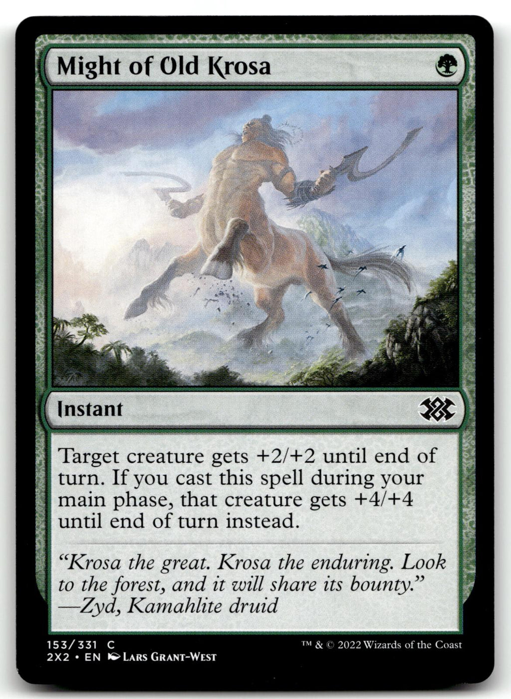 Might of Old Krosa 153 Common Double Masters 2022 Magic: The Gathering Near Mint