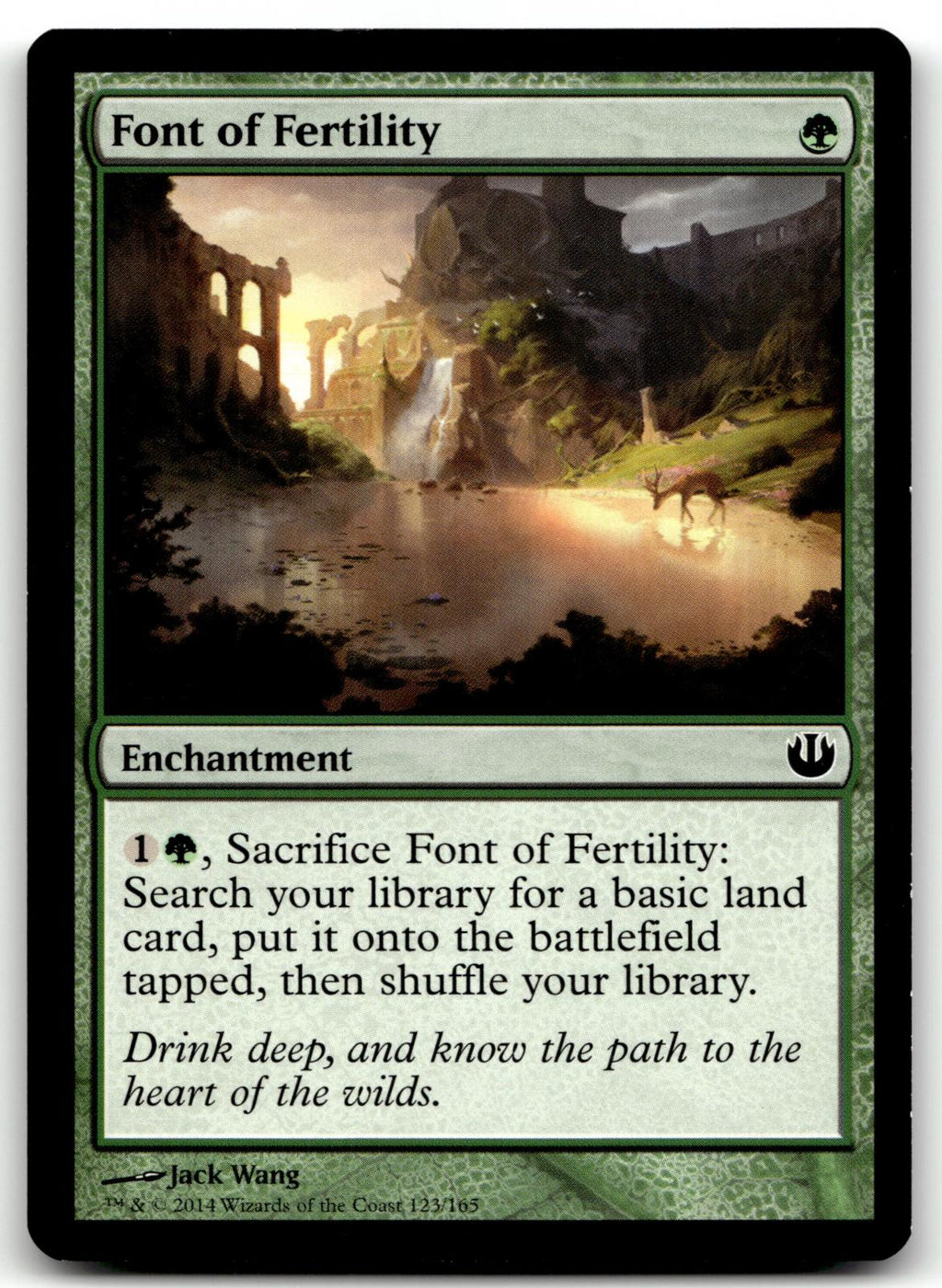 Font of Fertility 123 Common Journey Into Nyx Magic: The Gathering Near Mint