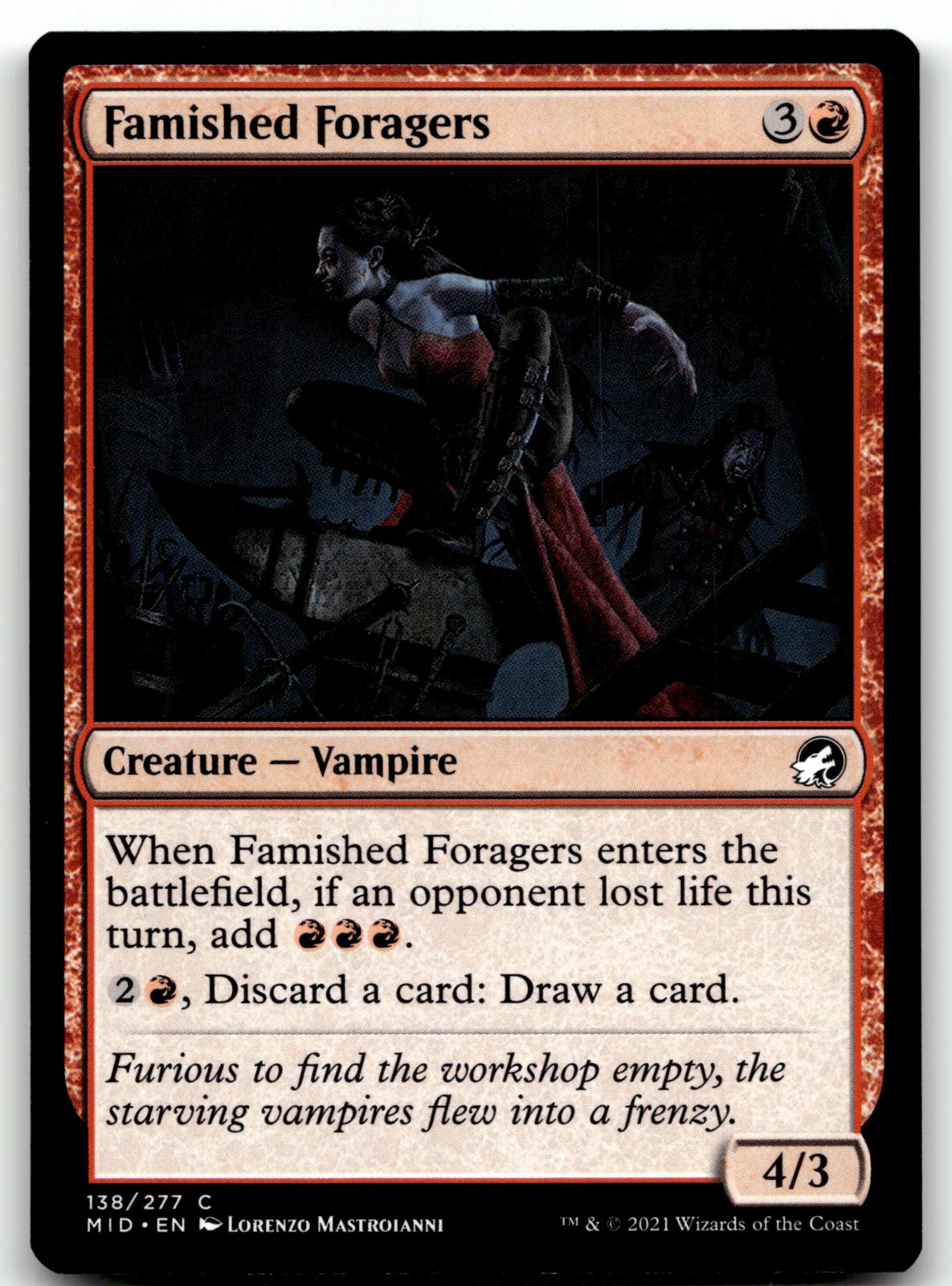 Famished Foragers 138 Common Innistrad: Midnight Hunt Magic: The Gathering NM