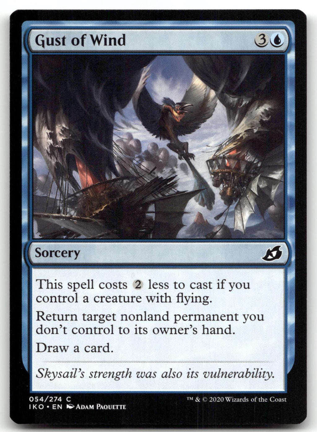 Gust of Wind 54 Common Ikoria: Lair of Behemoths Magic: The Gathering Near Mint