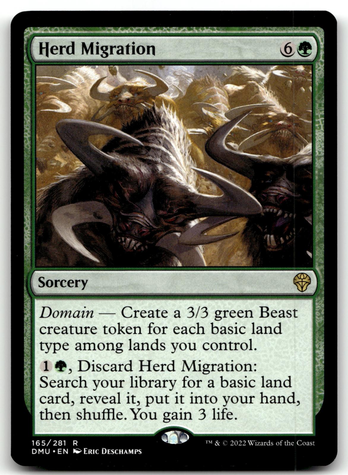Herd Migration 165 Rare Dominaria United Magic: The Gathering Near Mint