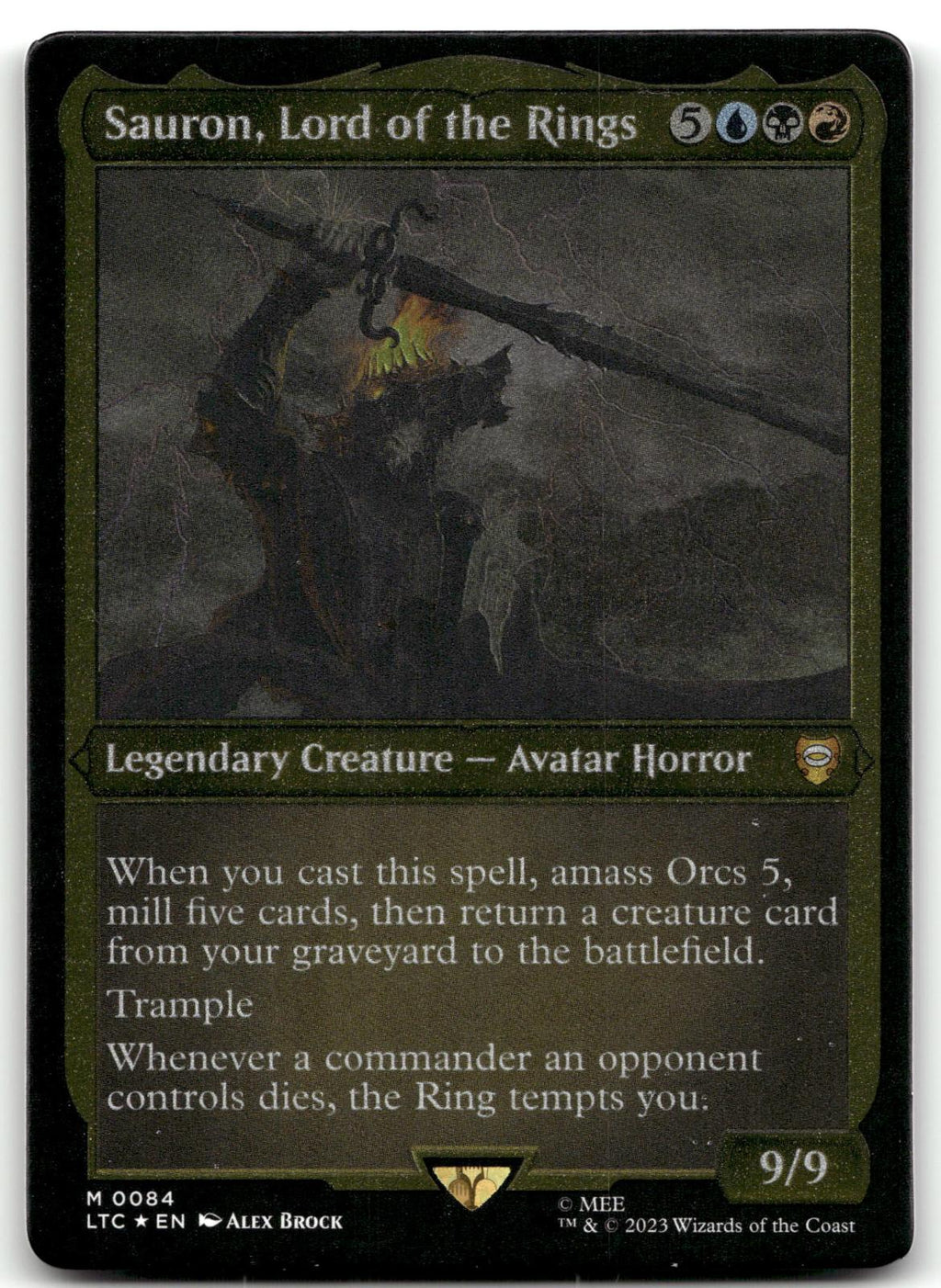 Sauron, Lord of the Rings (Display Commander) - Thick Stock 84 Commander: 