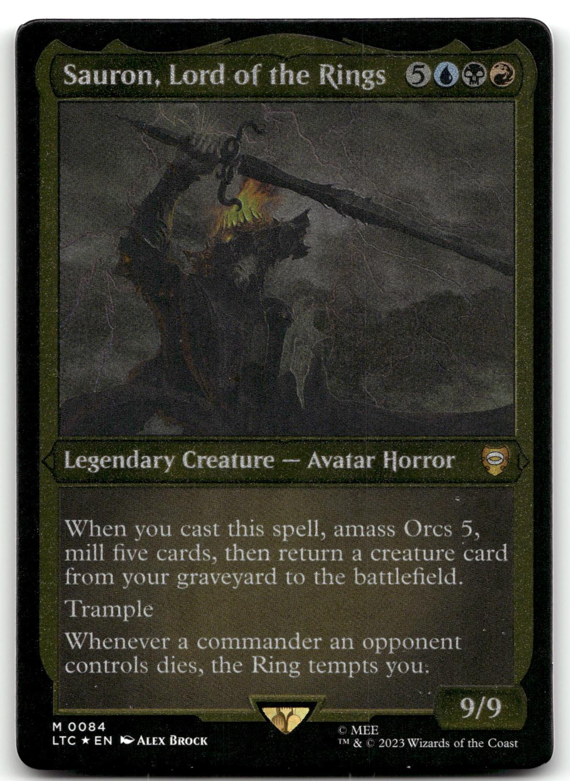 Sauron, Lord of the Rings (Display Commander) - Thick Stock 84 Commander: 