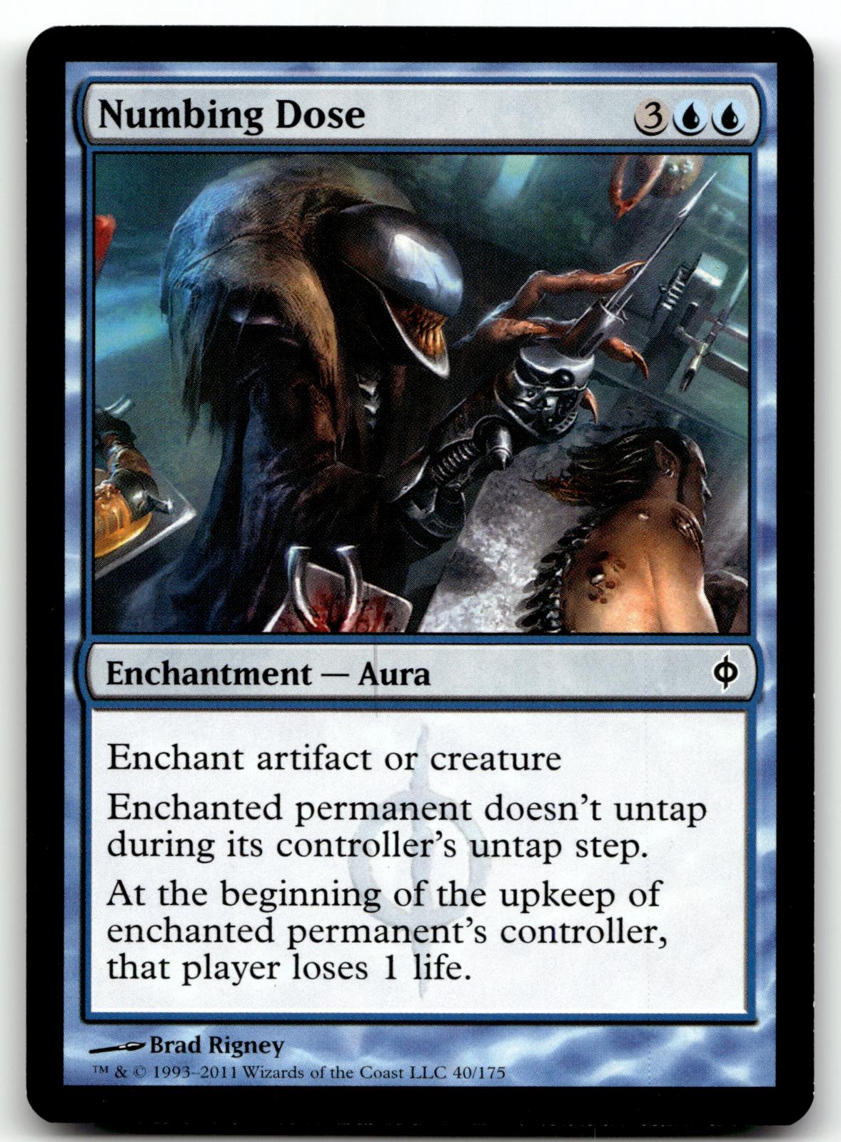 Numbing Dose 40 Common New Phyrexia Magic: The Gathering Near Mint