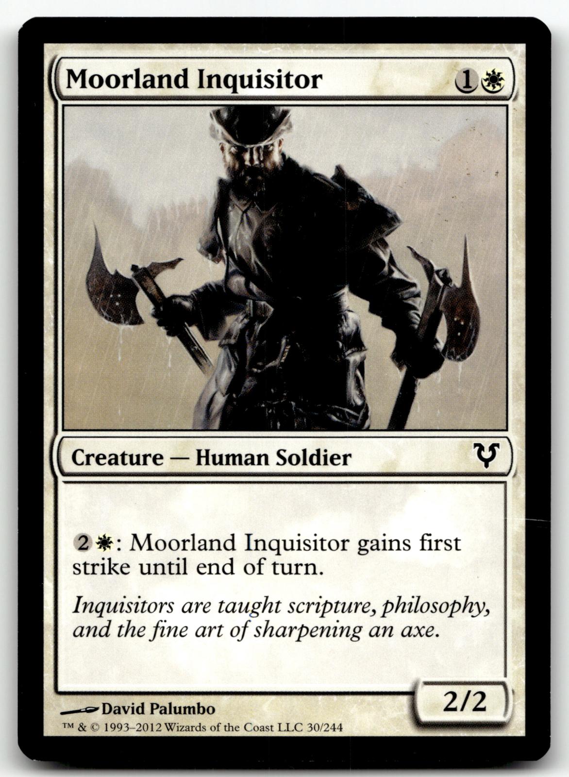 Moorland Inquisitor 30 Common Avacyn Restored Magic: The Gathering Near Mint