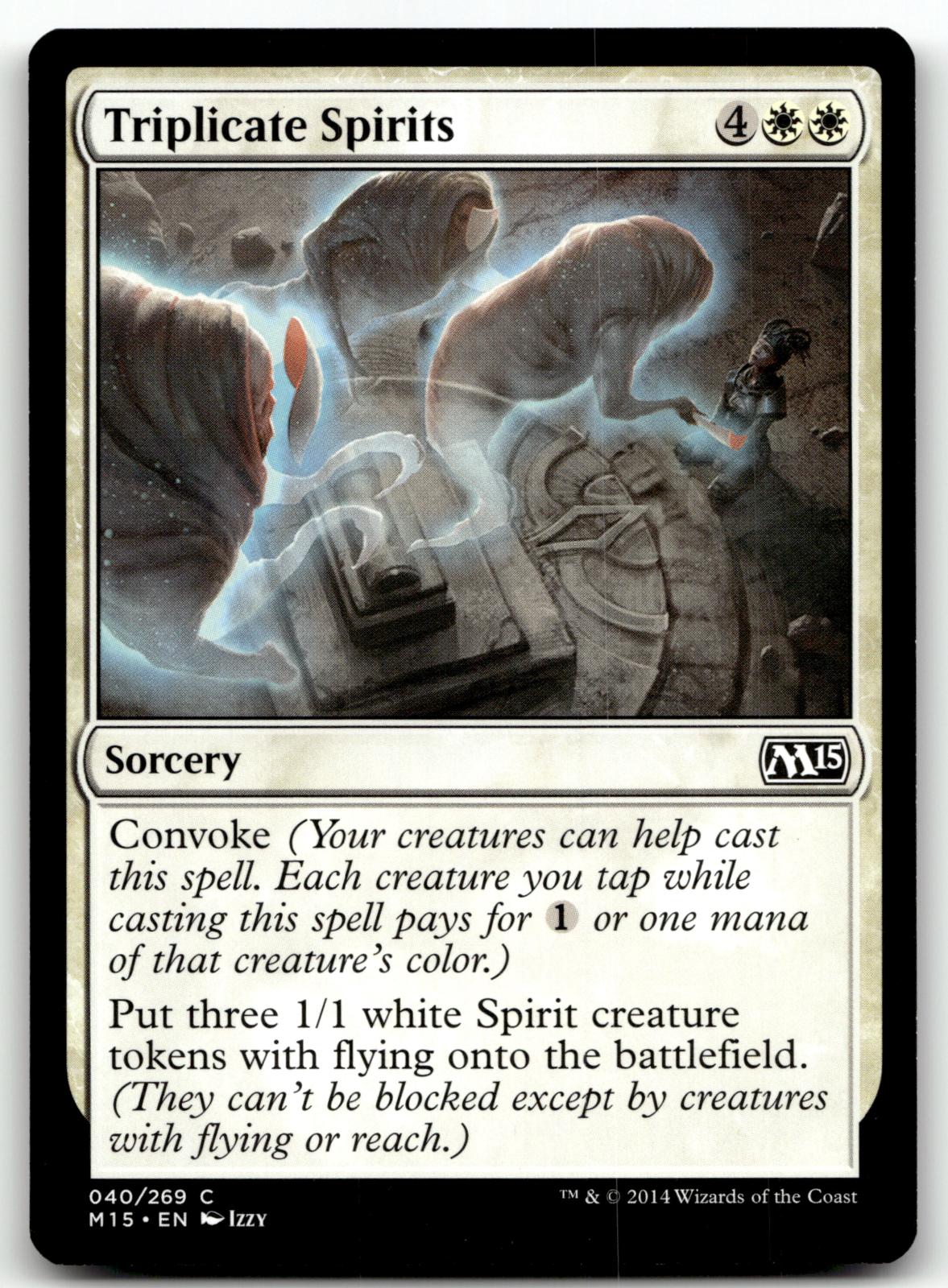 Triplicate Spirits 40 Common Magic 2015 (M15) Magic: The Gathering Near Mint