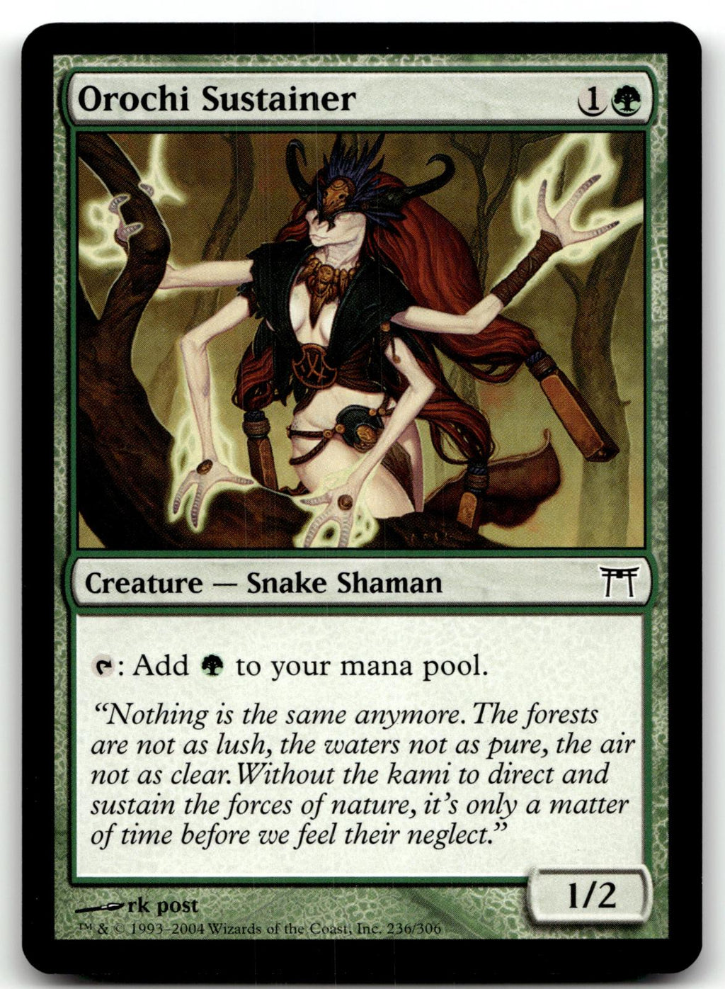 Orochi Sustainer 236 Common Champions of Kamigawa Magic: The Gathering Near Mint