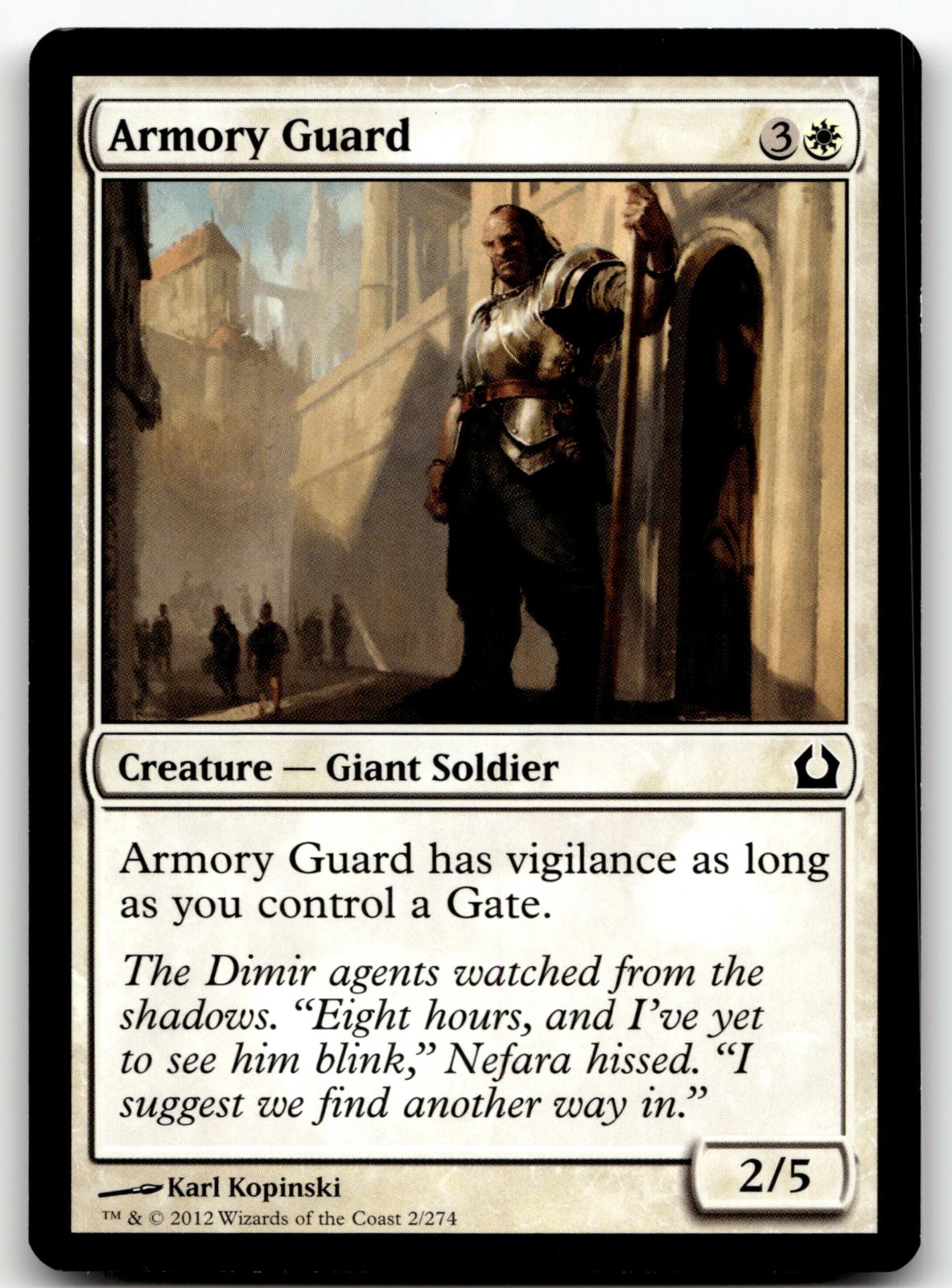 Armory Guard 2 Common Return to Ravnica Magic: The Gathering Near Mint