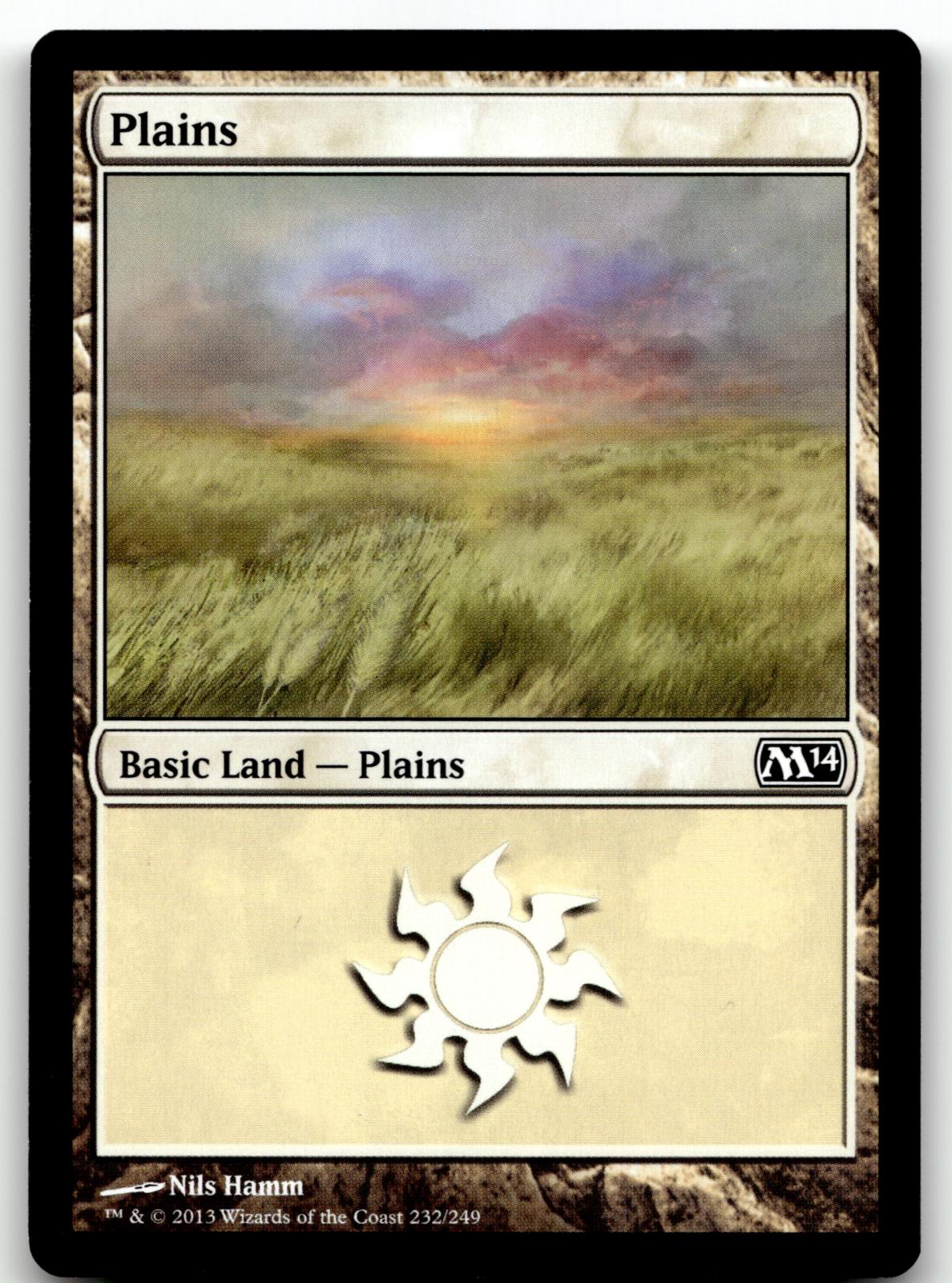 Plains (232) 232 Land Magic 2013 (M13) Magic: The Gathering Near Mint