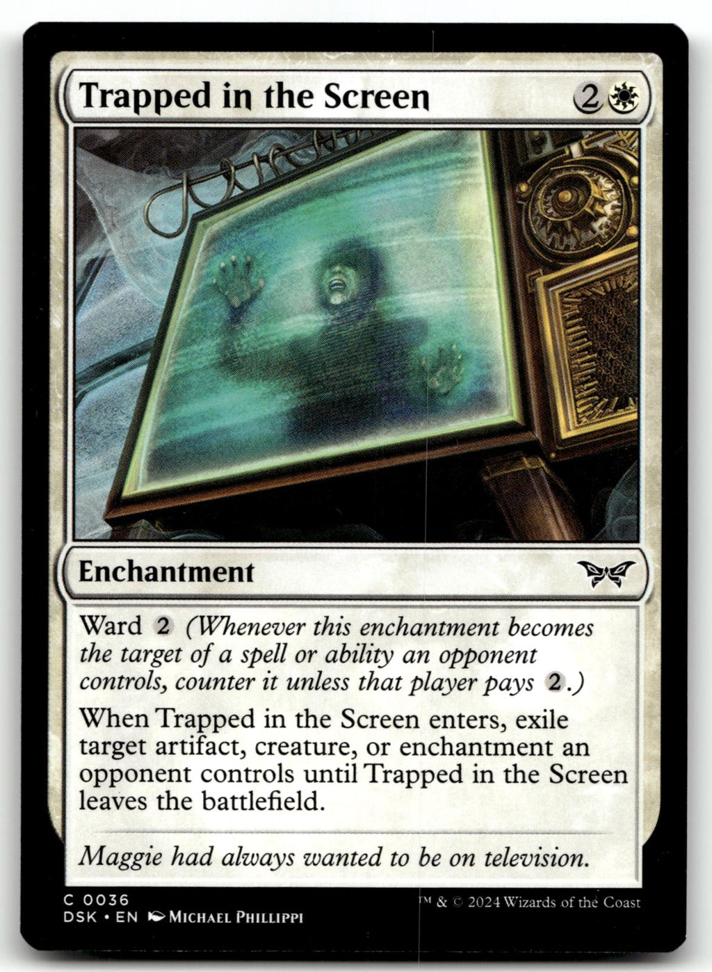 Trapped in the Screen 36 Duskmourn: House of Horror Magic: The Gathering NM