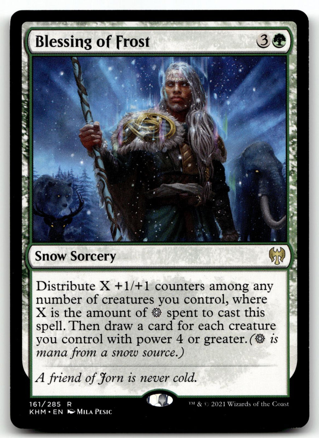 Blessing of Frost 161 Rare Kaldheim Magic: The Gathering Near Mint