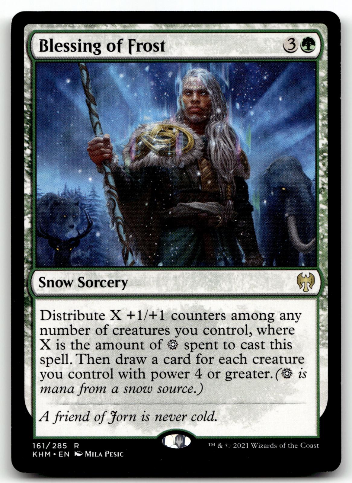 Blessing of Frost 161 Rare Kaldheim Magic: The Gathering Near Mint