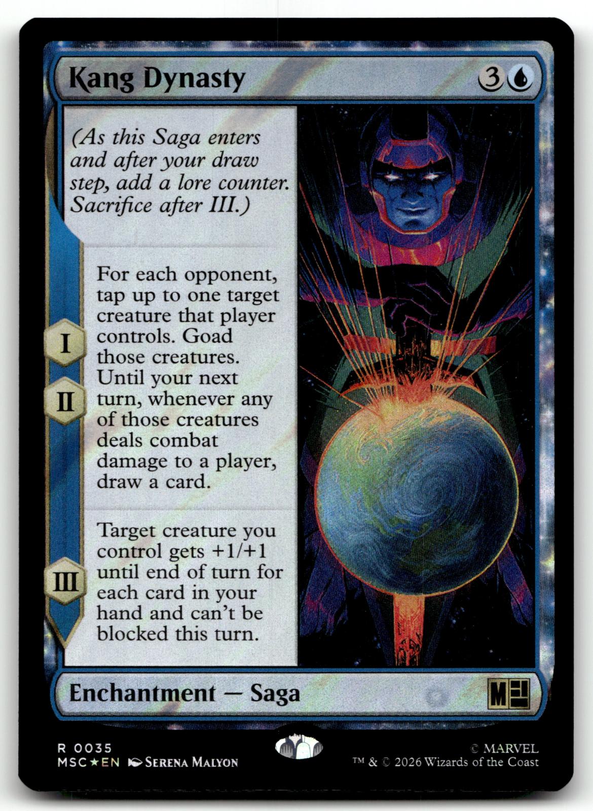 Kang Dynasty 35 Rare Commander: Marvel Super Heroes Magic: The Gathering NM
