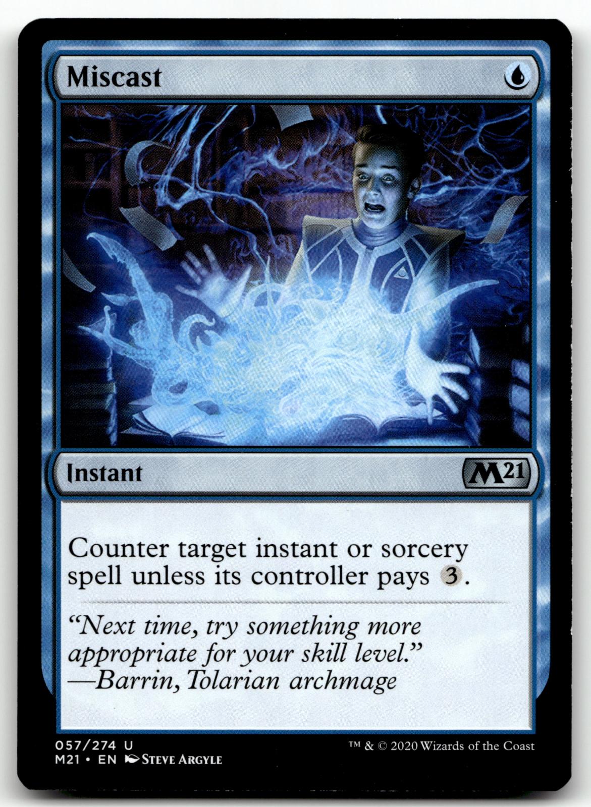 Miscast 57 Uncommon Core Set 2021 Magic: The Gathering Near Mint