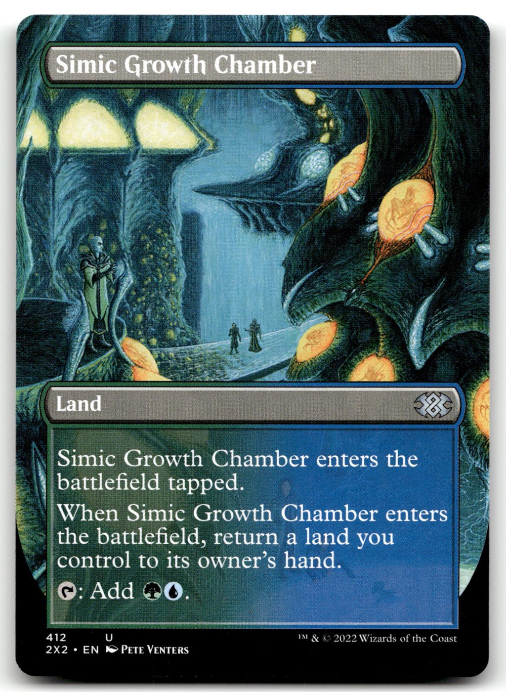 Simic Growth Chamber (Borderless) 412 Double Masters 2022 Magic: The Gathering NM