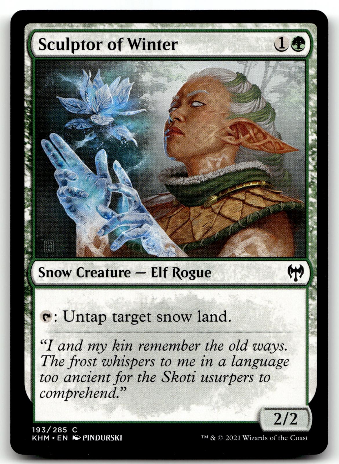 Sculptor of Winter 193 Common Kaldheim Magic: The Gathering Near Mint