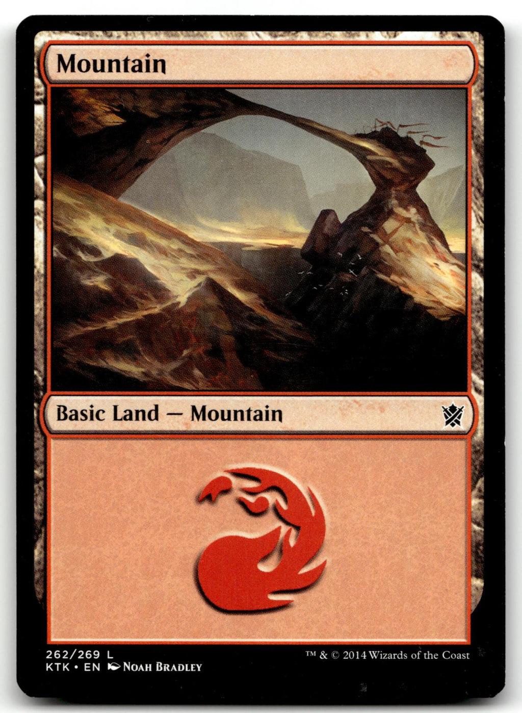 Mountain (262) 262 Land Khans of Tarkir Magic: The Gathering Near Mint