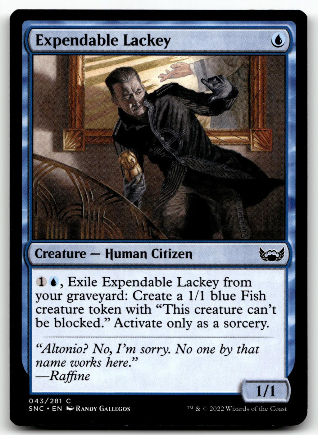 Expendable Lackey 43 Common Streets of New Capenna Magic: The Gathering NM