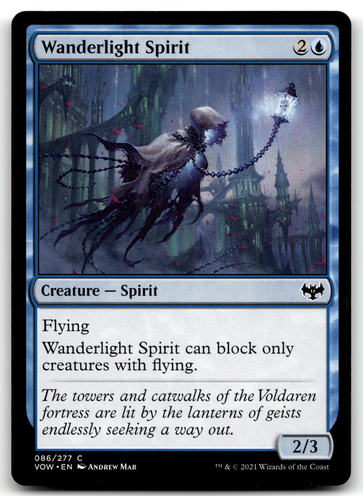 Wanderlight Spirit 86 Common Innistrad: Crimson Vow Magic: The Gathering NM