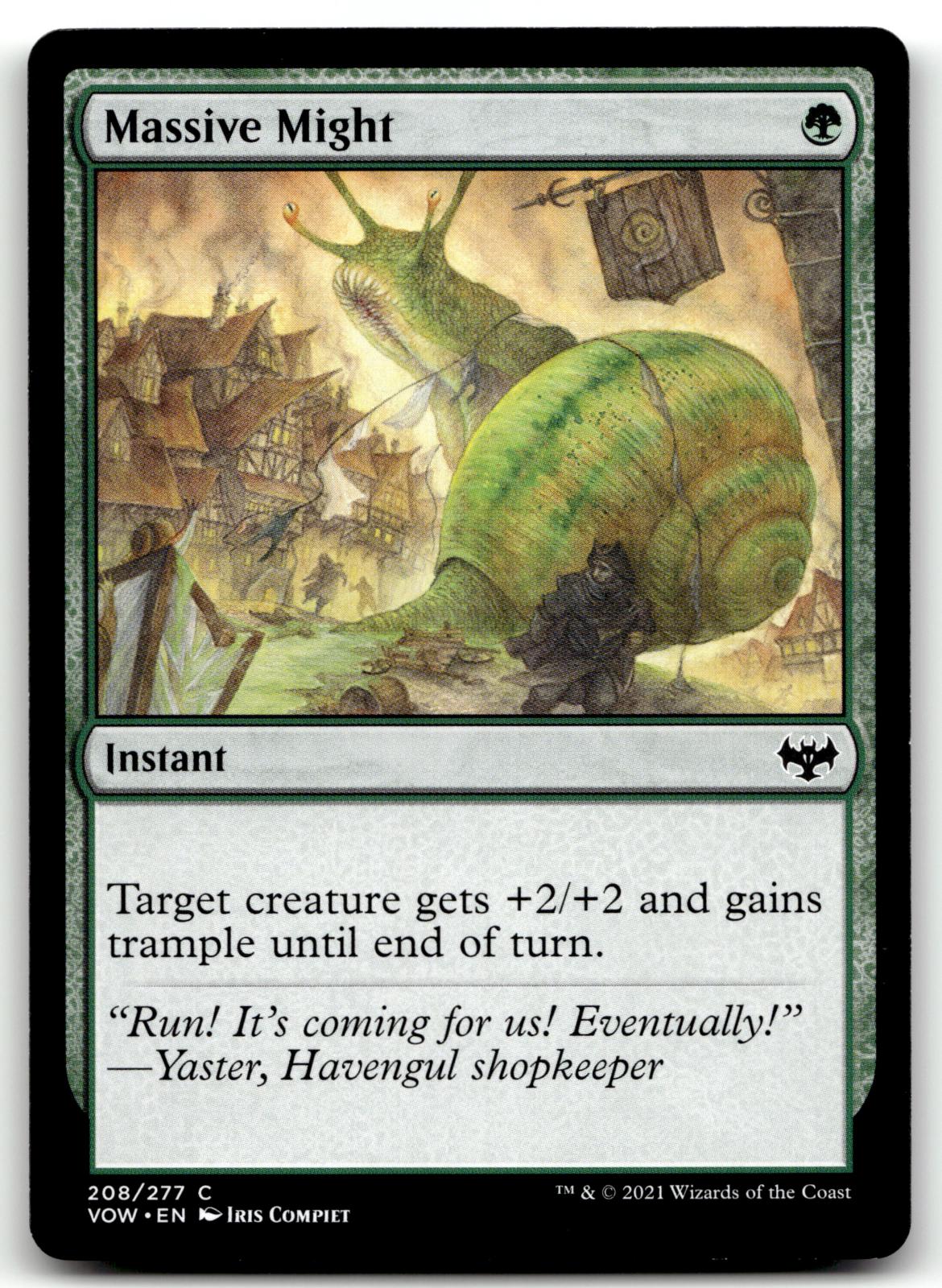 Massive Might 208 Common Innistrad: Crimson Vow Magic: The Gathering Near Mint