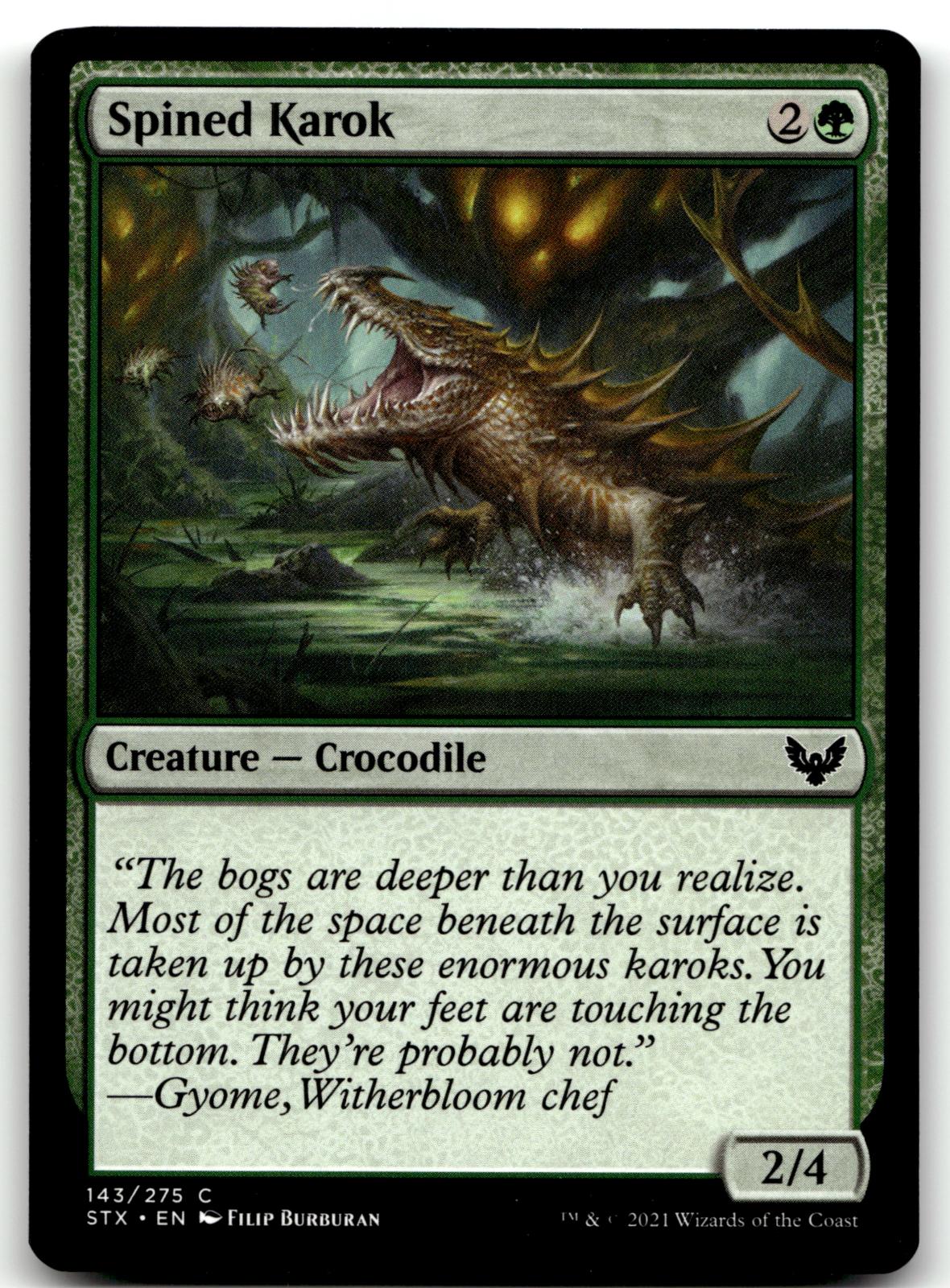 Spined Karok 143 Common Strixhaven: School of Mages Magic: The Gathering NM
