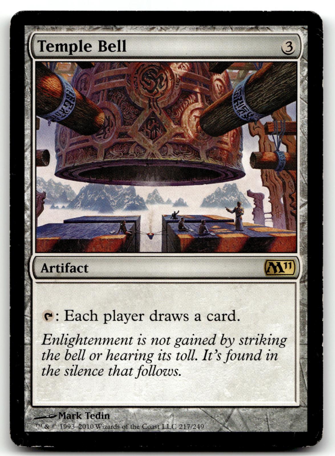Temple Bell 217 Rare Magic 2011 (M11) Magic: The Gathering Near Mint