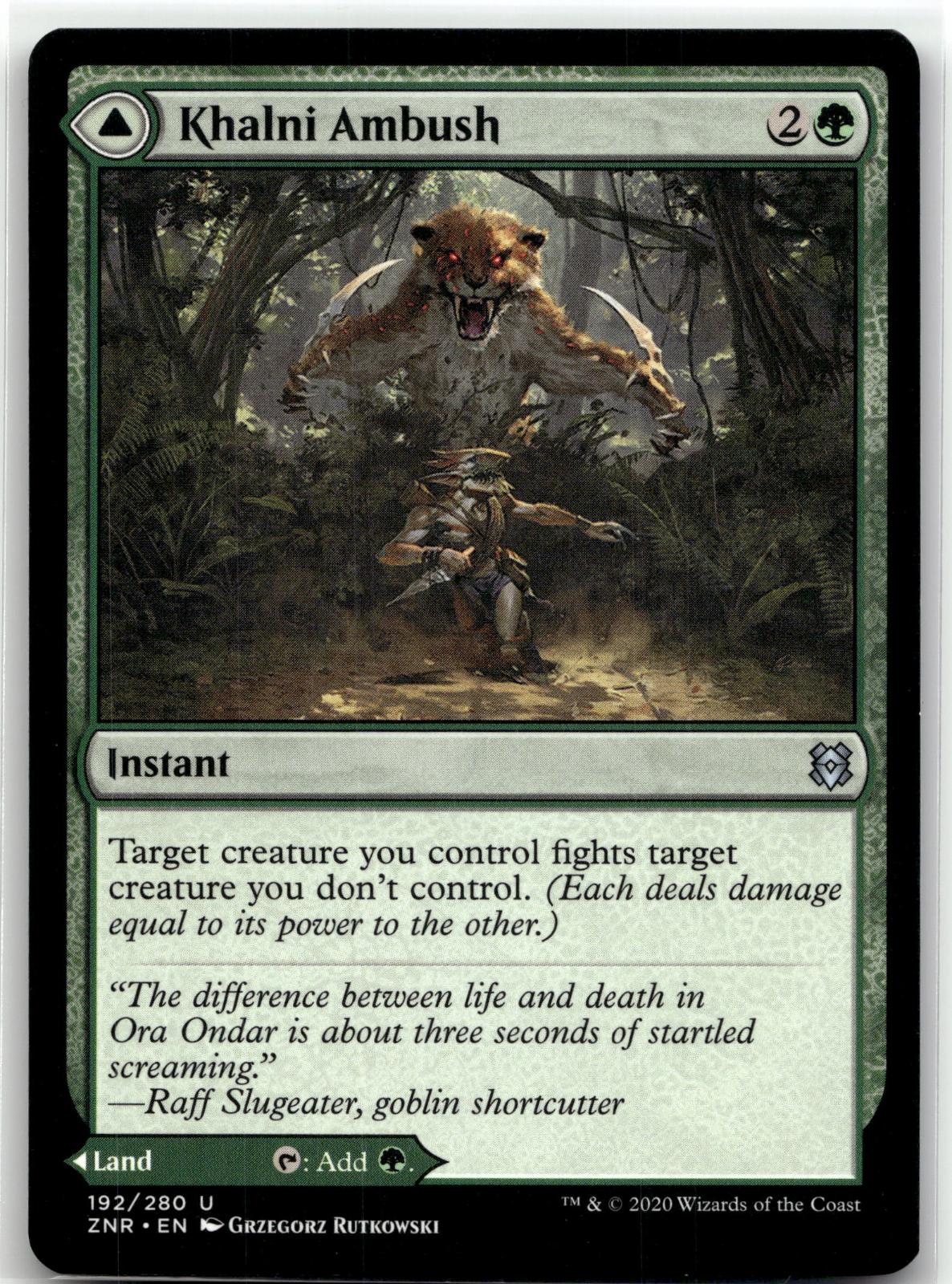 Khalni Ambush 192 Uncommon Zendikar Rising Magic: The Gathering Near Mint