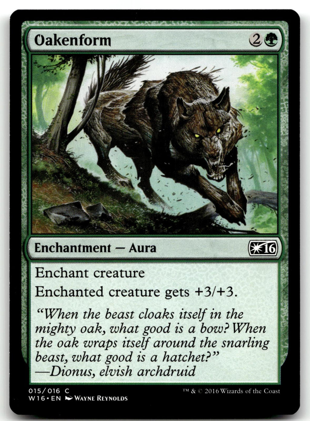 Oakenform 15 Common Welcome Deck 2016 Magic: The Gathering Near Mint