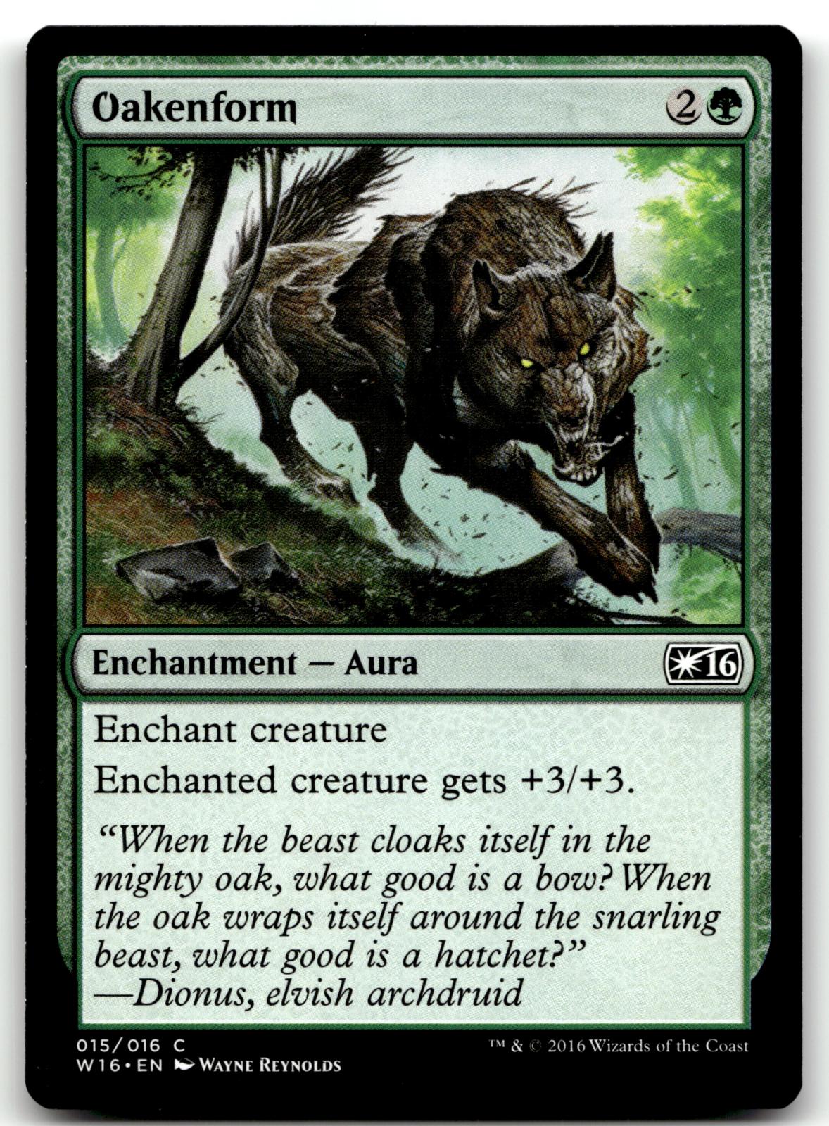 Oakenform 15 Common Welcome Deck 2016 Magic: The Gathering Near Mint
