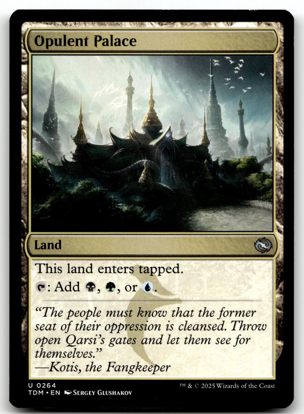 Opulent Palace 264 Uncommon Tarkir: Dragonstorm Magic: The Gathering Near Mint