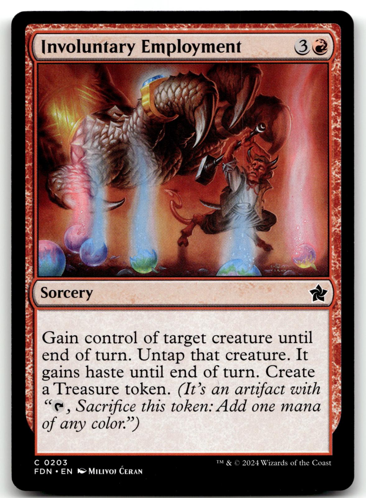 Involuntary Employment 203 Common Foundations Magic: The Gathering Near Mint
