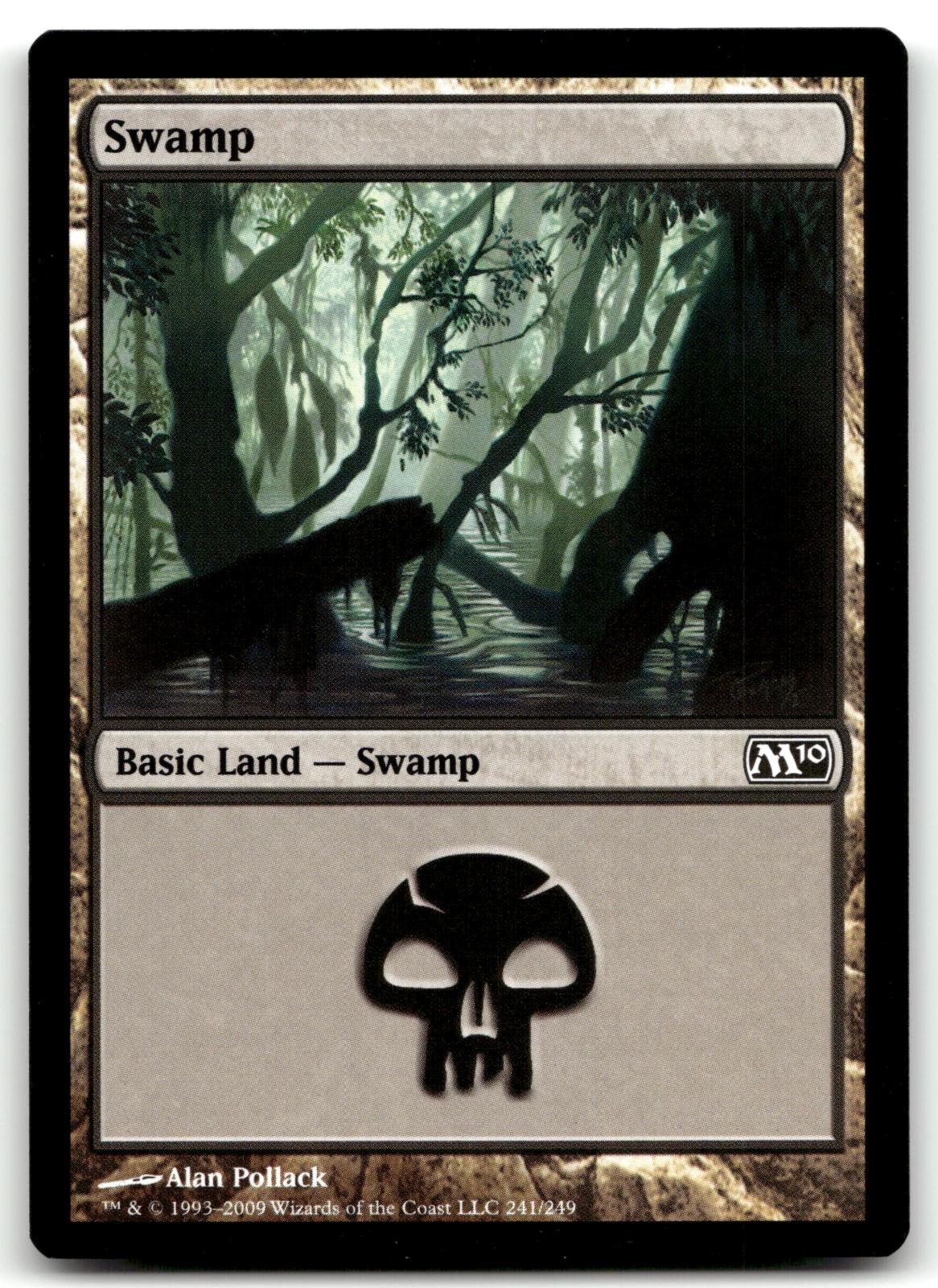 Swamp (241) 241 Land Magic 2010 (M10) Magic: The Gathering Near Mint