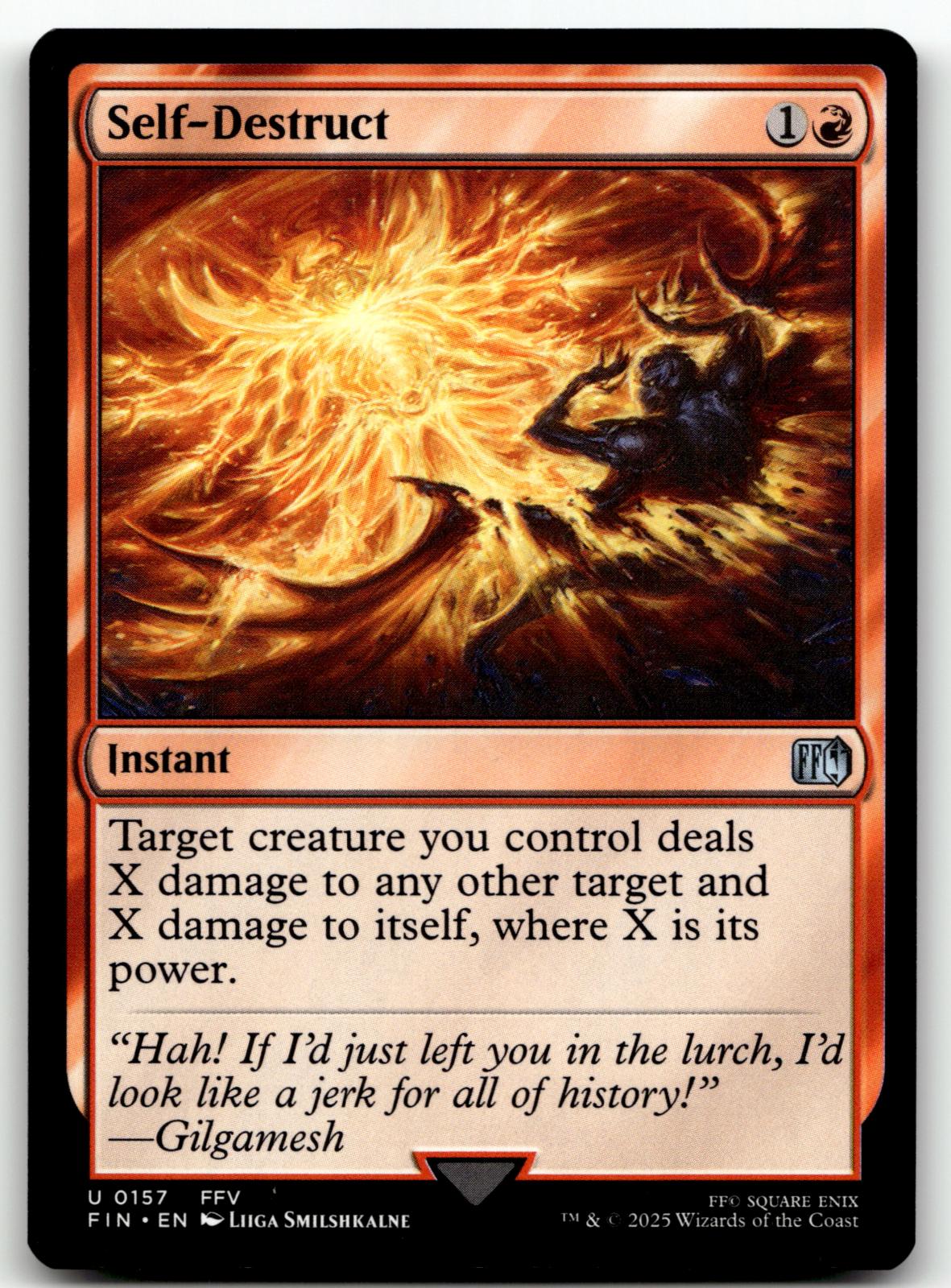Self-Destruct 157 Uncommon FINAL FANTASY Magic: The Gathering Near Mint