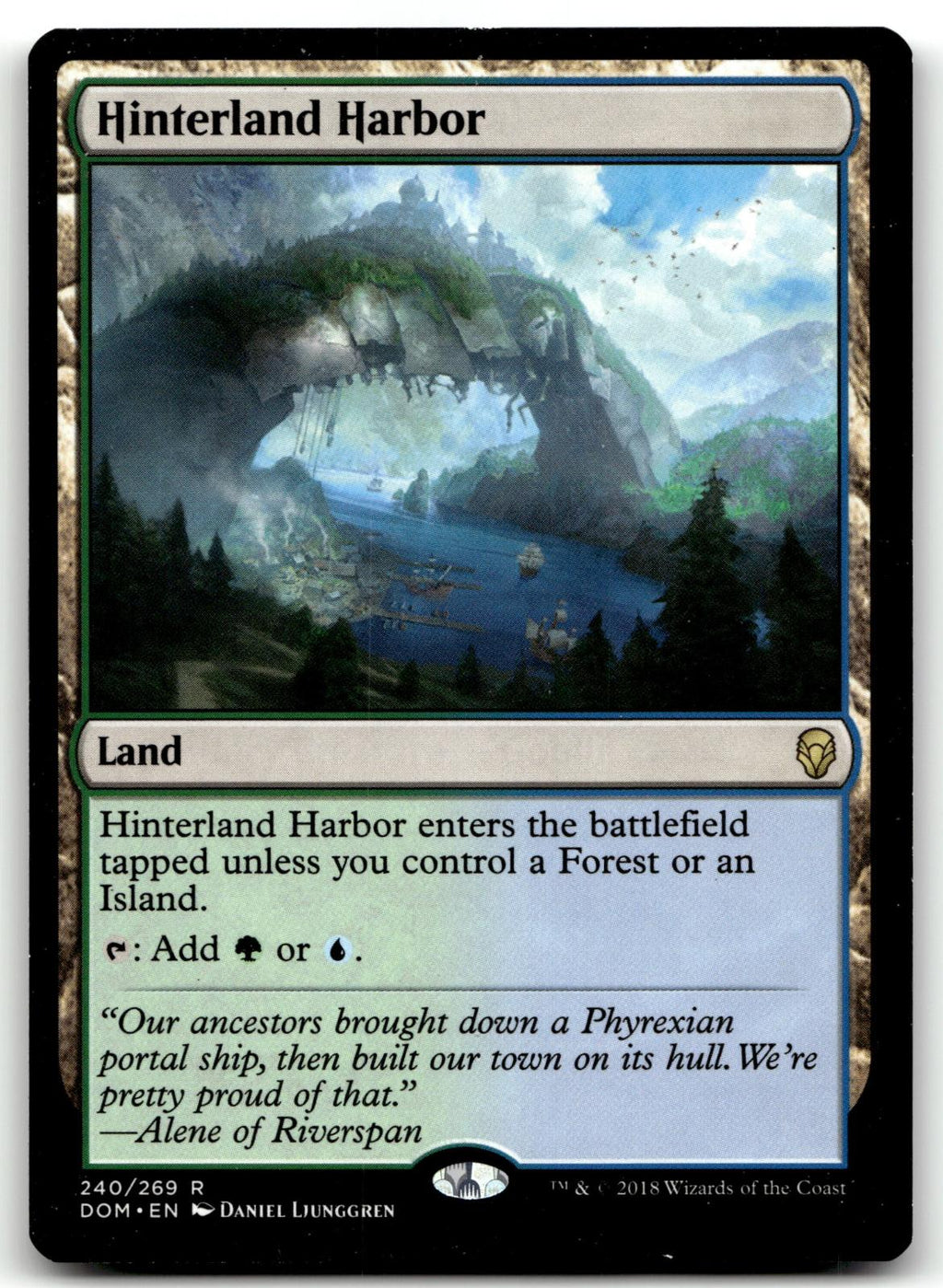 Hinterland Harbor 240 Rare Dominaria Magic: The Gathering Near Mint