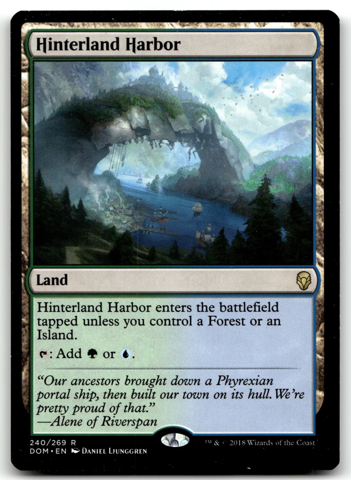 Hinterland Harbor 240 Rare Dominaria Magic: The Gathering Near Mint