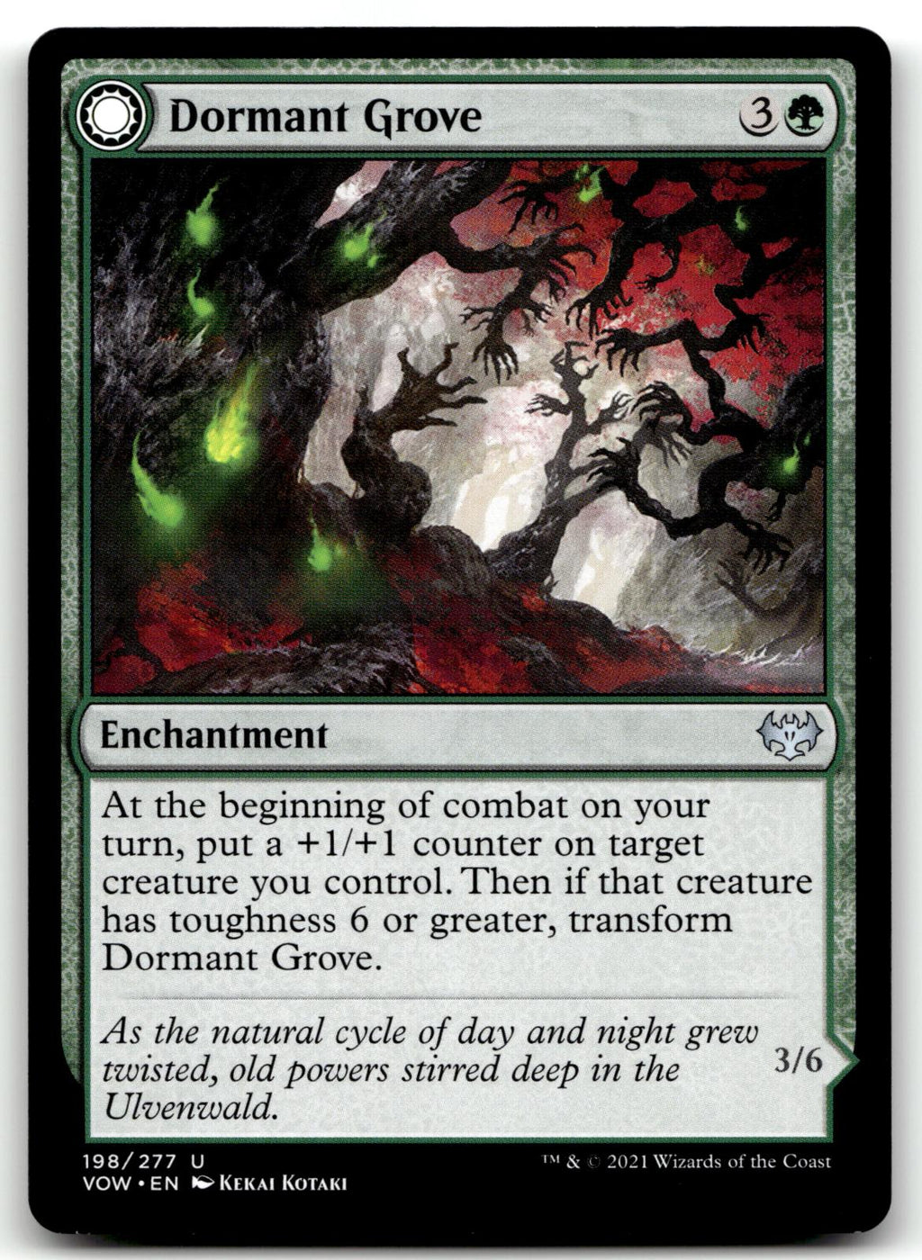 Dormant Grove 198 Uncommon Innistrad: Crimson Vow Magic: The Gathering Near Mint