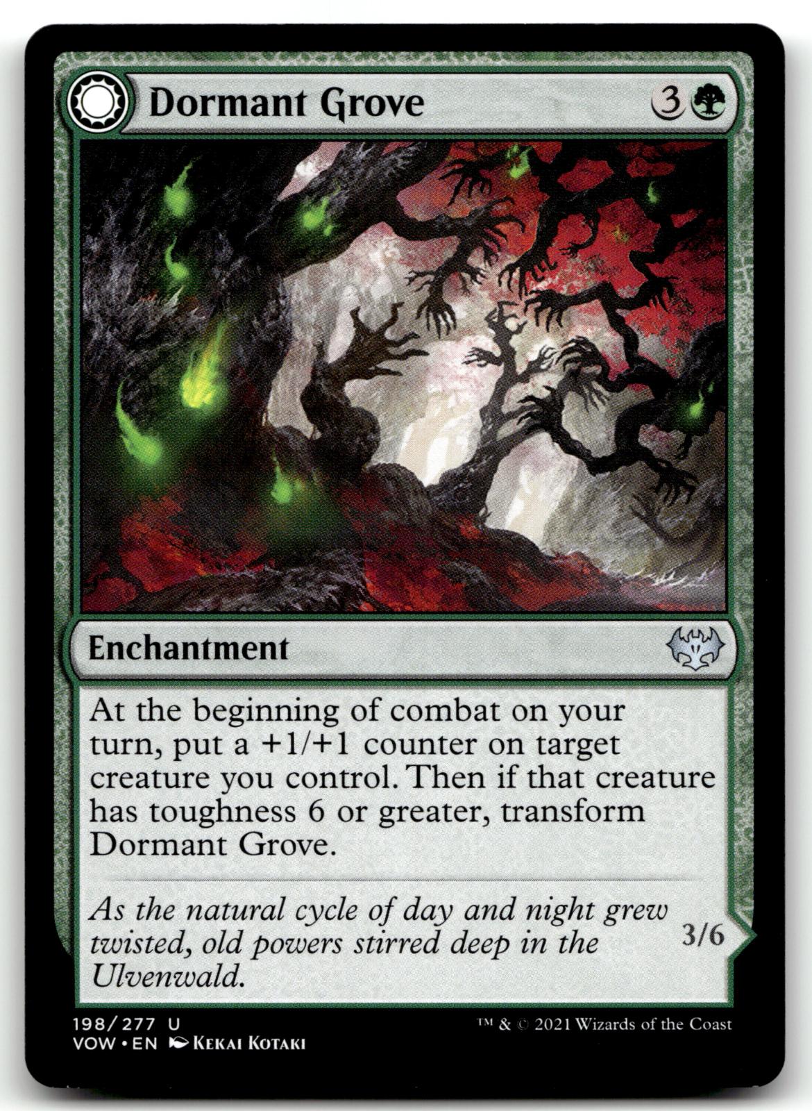 Dormant Grove 198 Uncommon Innistrad: Crimson Vow Magic: The Gathering Near Mint