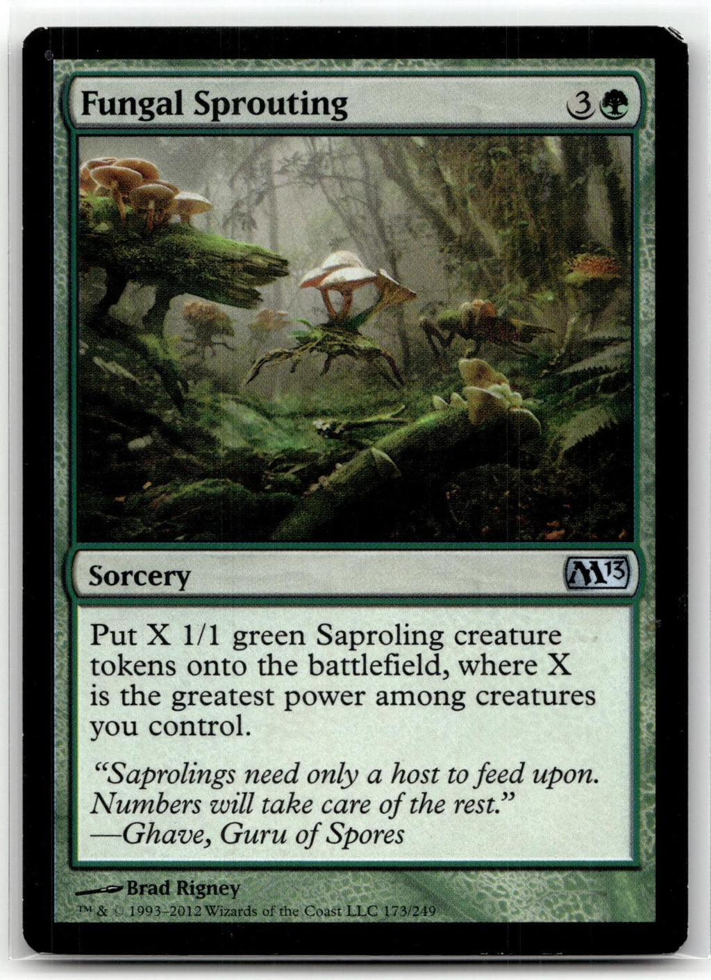 Fungal Sprouting 173 Uncommon Magic 2013 (M13) Magic: The Gathering Near Mint