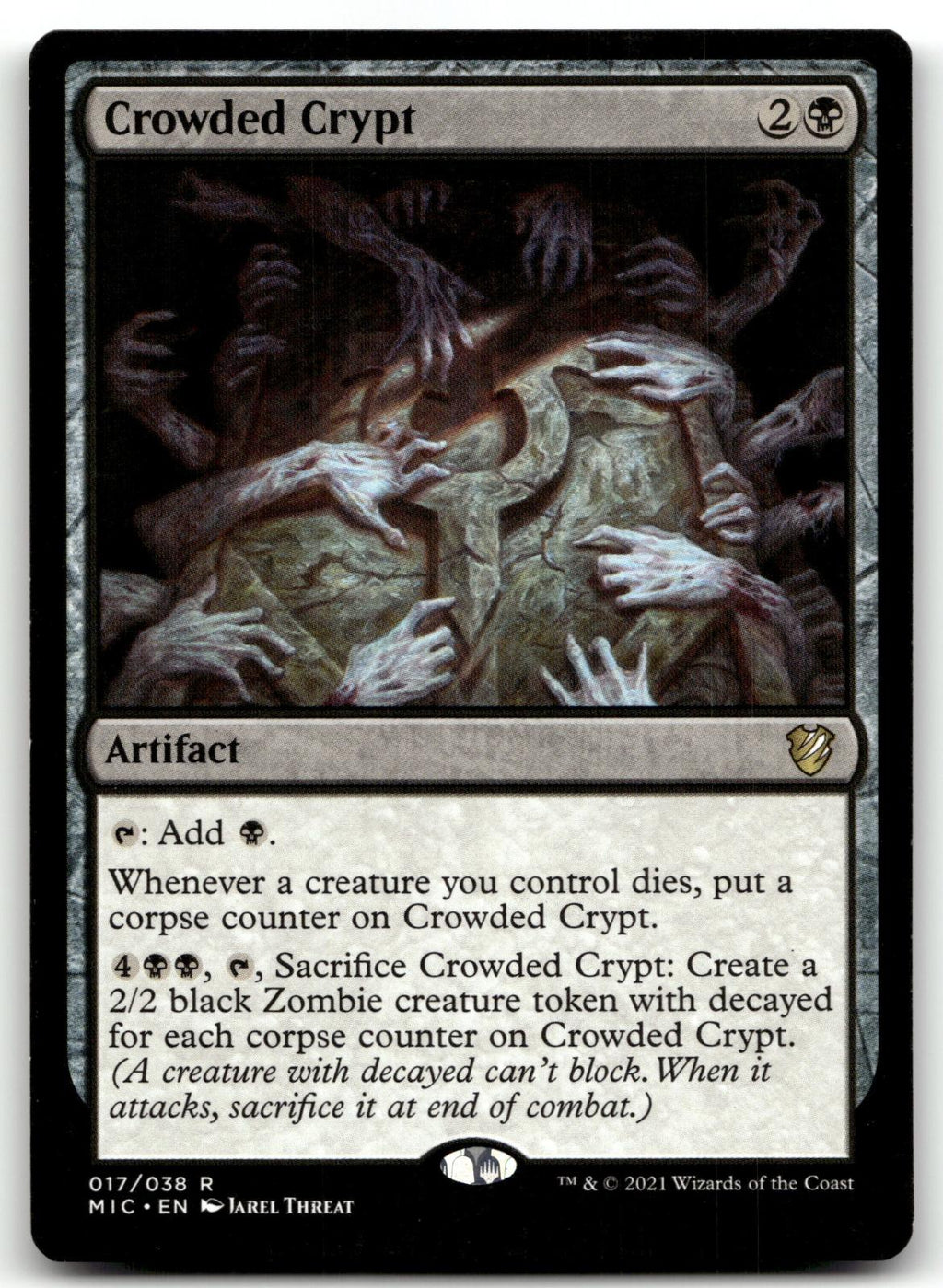 Crowded Crypt 17 Commander: Innistrad: Midnight Hunt Magic: The Gathering NM