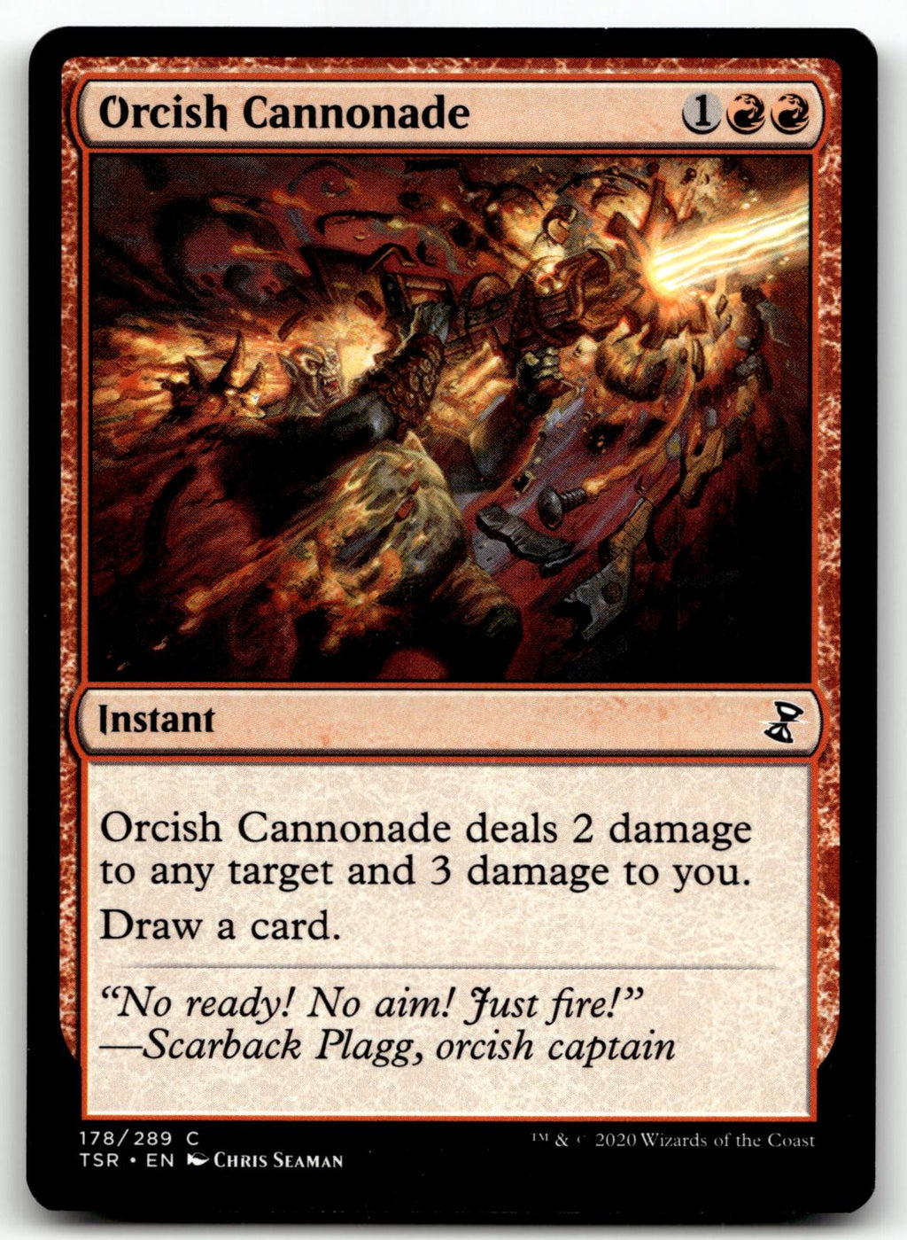 Orcish Cannonade 178 Common Time Spiral: Remastered Magic: The Gathering NM