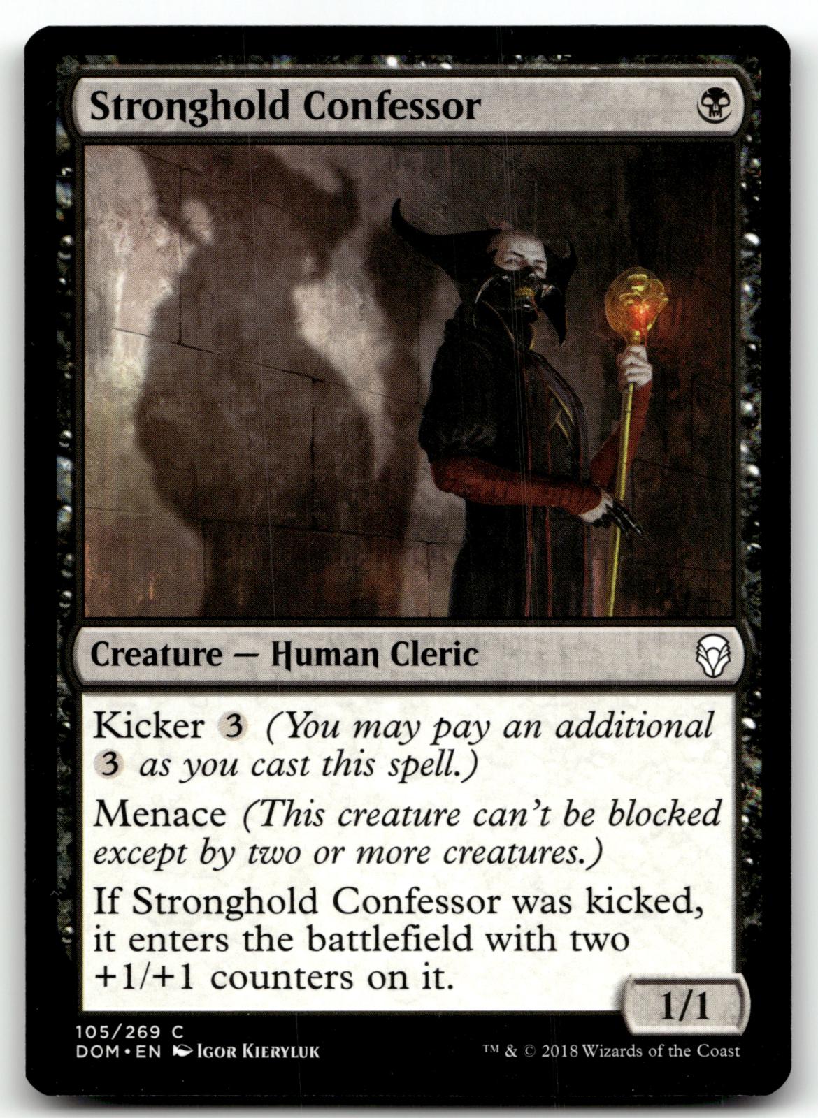 Stronghold Confessor 105 Common Dominaria Magic: The Gathering Near Mint