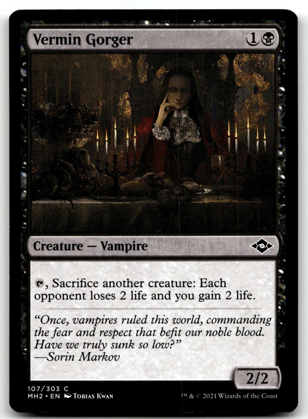 Vermin Gorger 107 Common Modern Horizons 2 Magic: The Gathering Near Mint