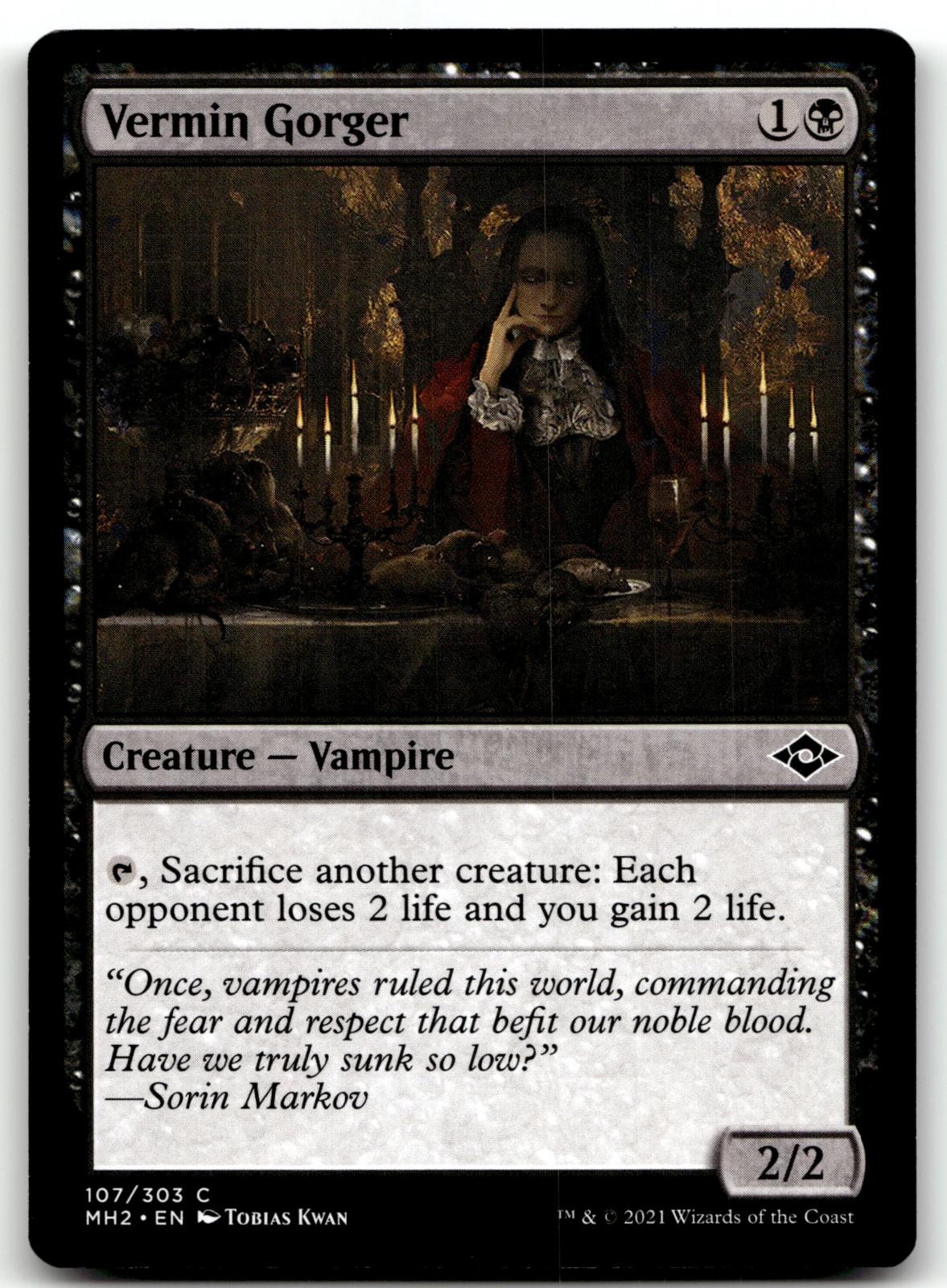 Vermin Gorger 107 Common Modern Horizons 2 Magic: The Gathering Near Mint