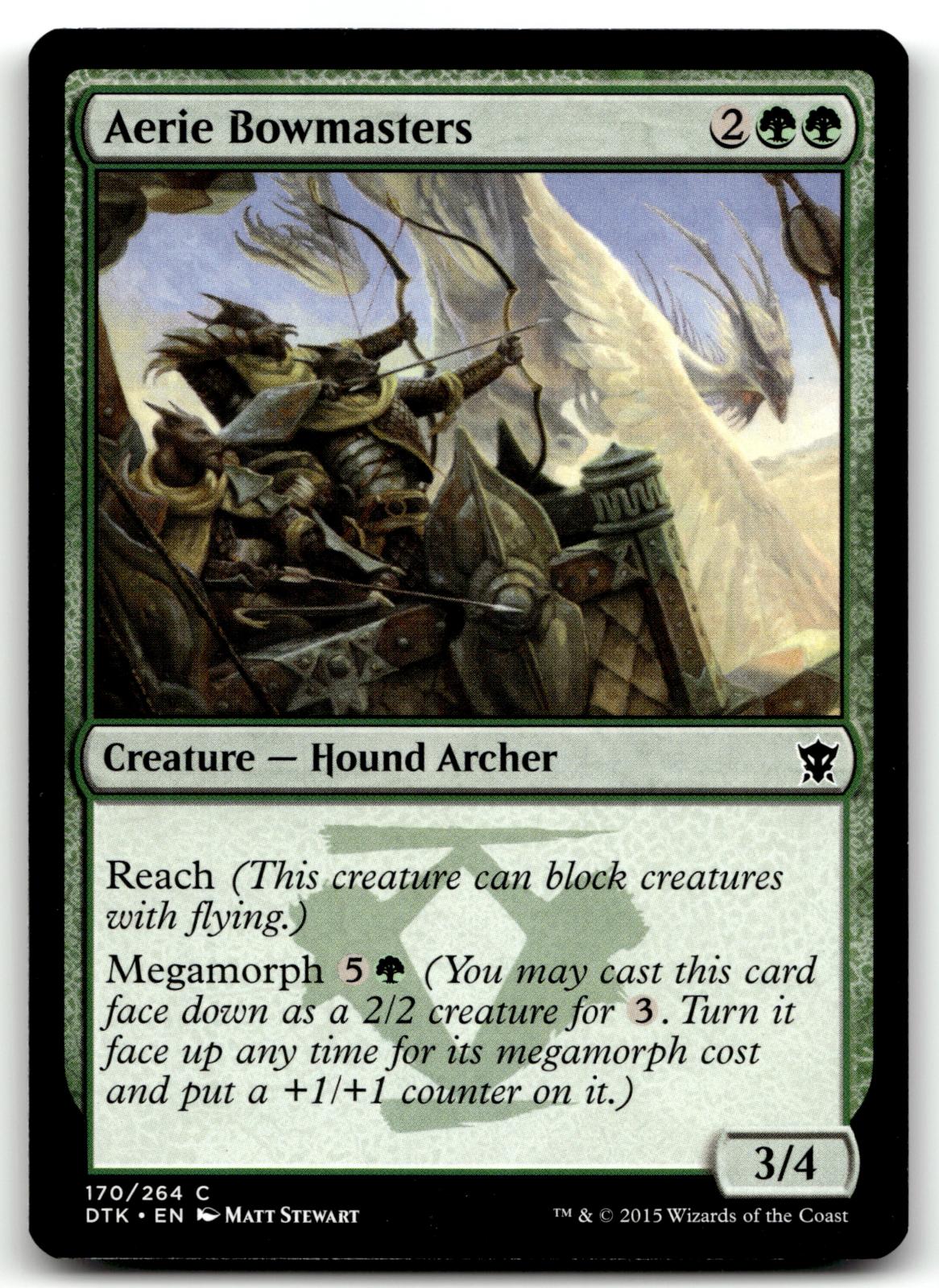Aerie Bowmasters 170 Common Dragons of Tarkir Magic: The Gathering Near Mint