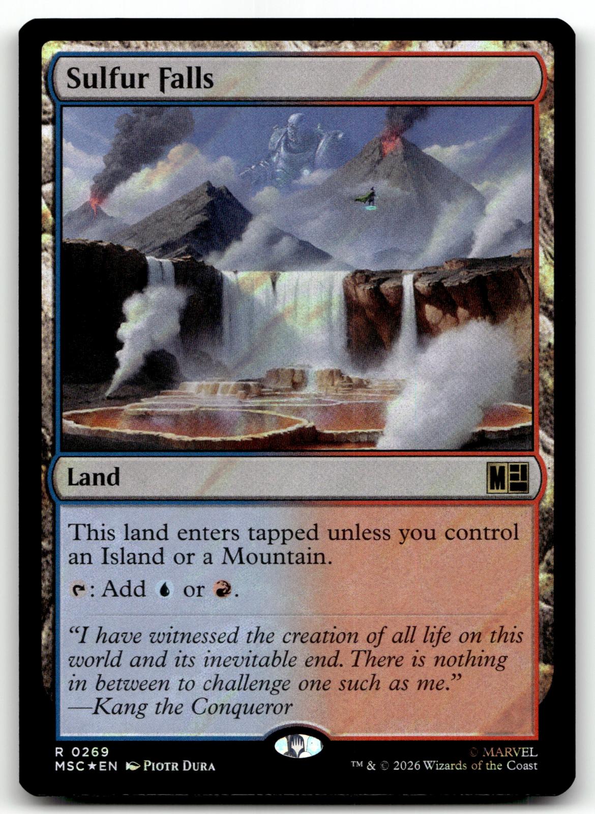 Sulfur Falls (Surge Foil) 269 Commander: Marvel Super Heroes Magic:The Gathering