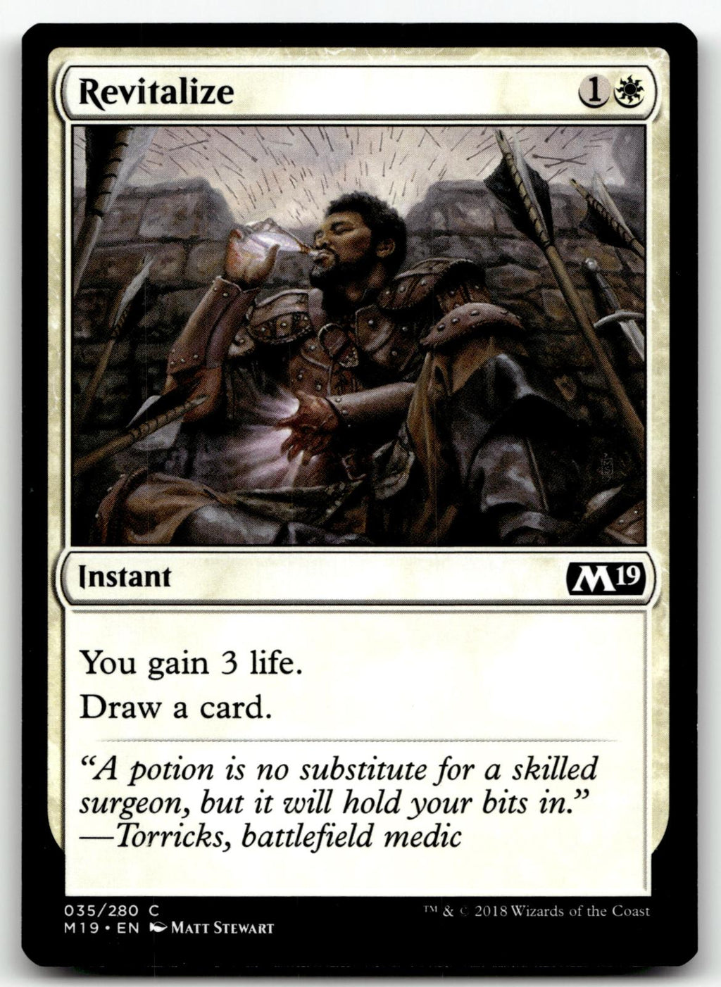 Revitalize 35 Common Core Set 2019 Magic: The Gathering Near Mint